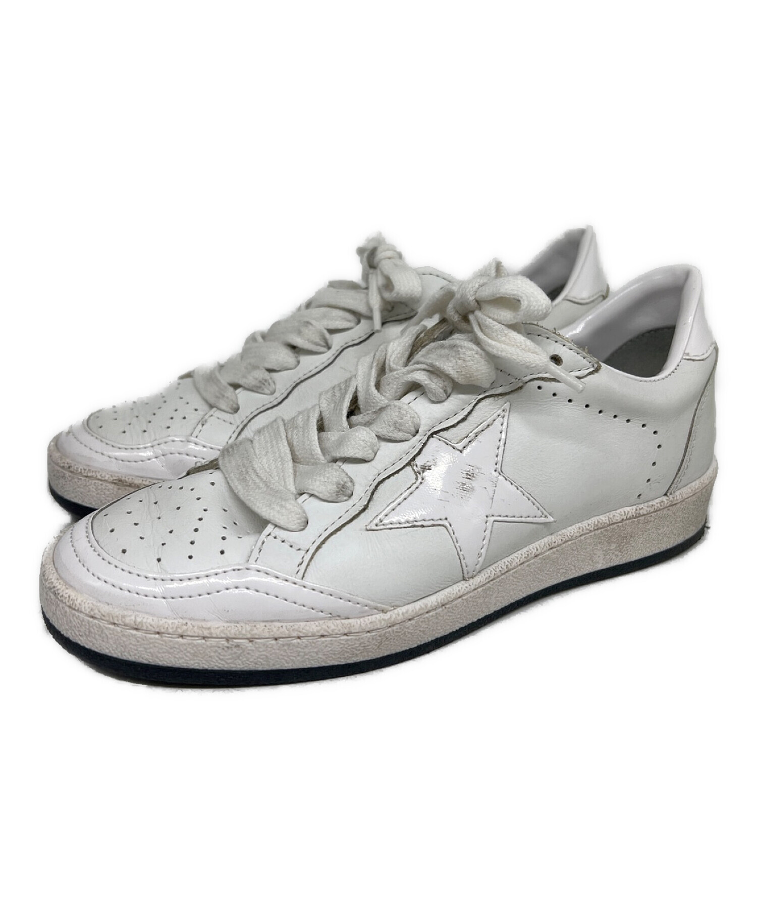 GOLDEN GOOSE (ゴールデングース) ダメージ加工スニーカー ホワイト サイズ:22.5