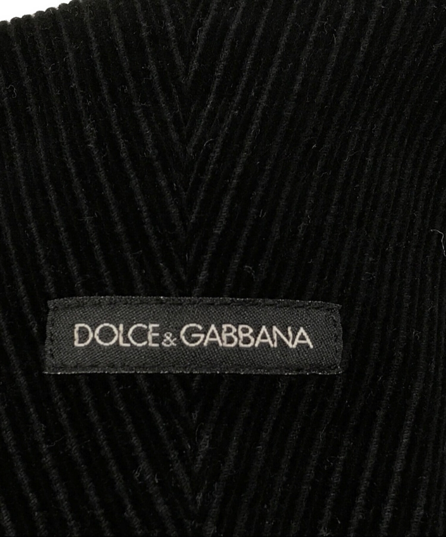 DOLCE & GABBANA (ドルチェ＆ガッバーナ) コーデュロイハンチング ブラック サイズ:SIZE 58