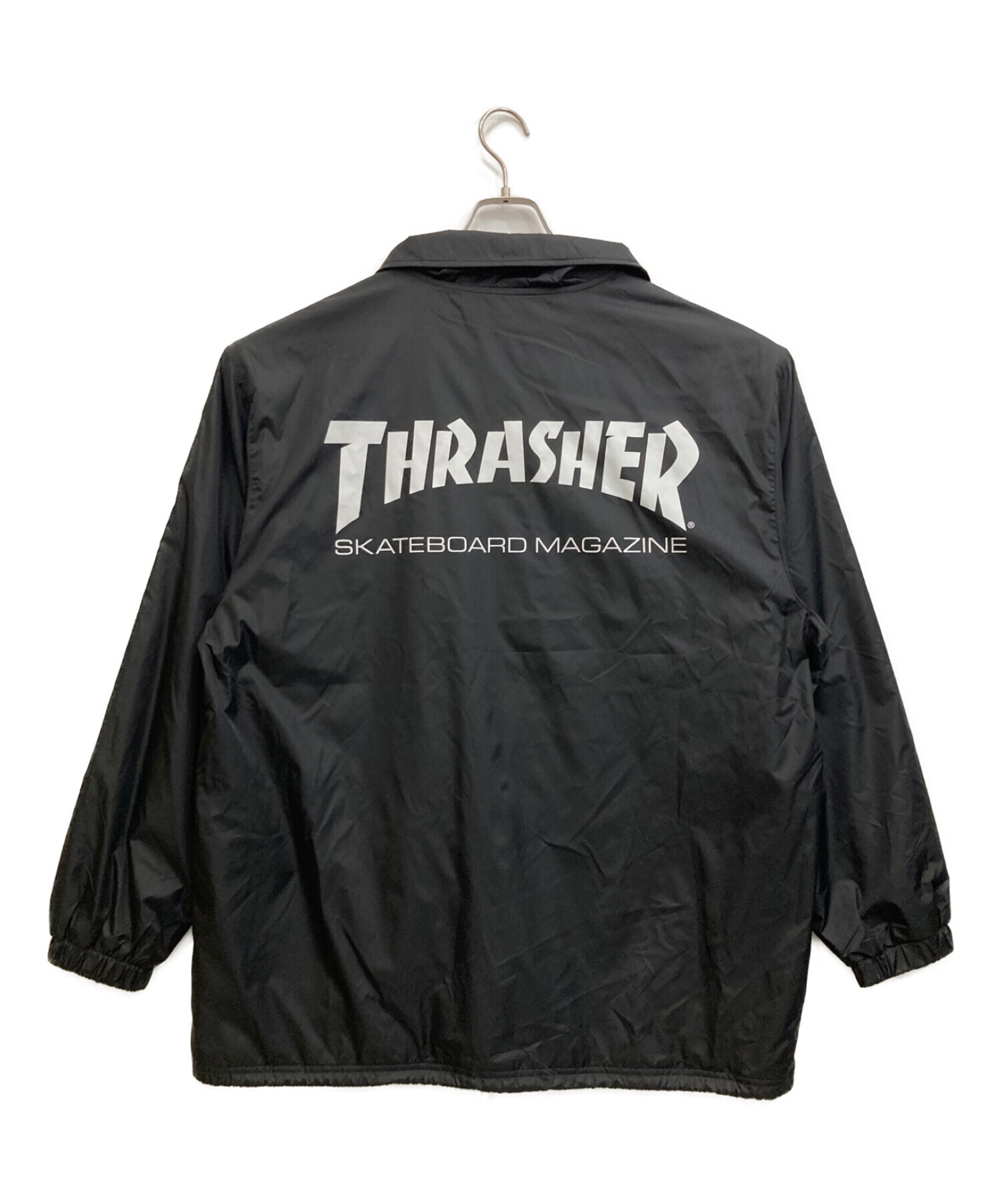 中古・古着通販】THRASHER (スラッシャー) コーチジャケット ブラック