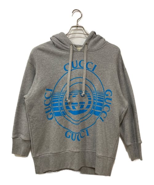 【中古・古着通販】GUCCI (グッチ) プルオーバーパーカー グレー