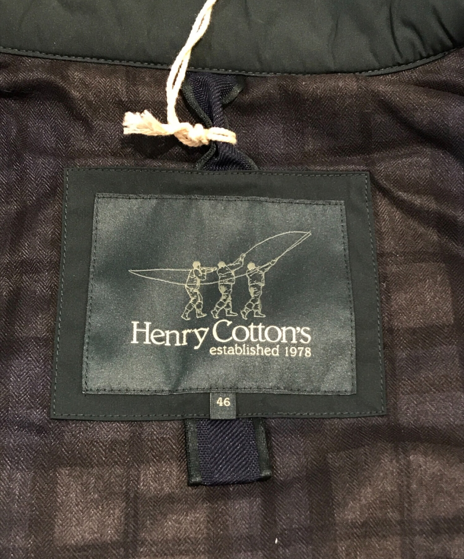 Henry Cotton's (ヘンリーコットンズ) ダウンライナー付フィールドジャケット グリーン サイズ:46