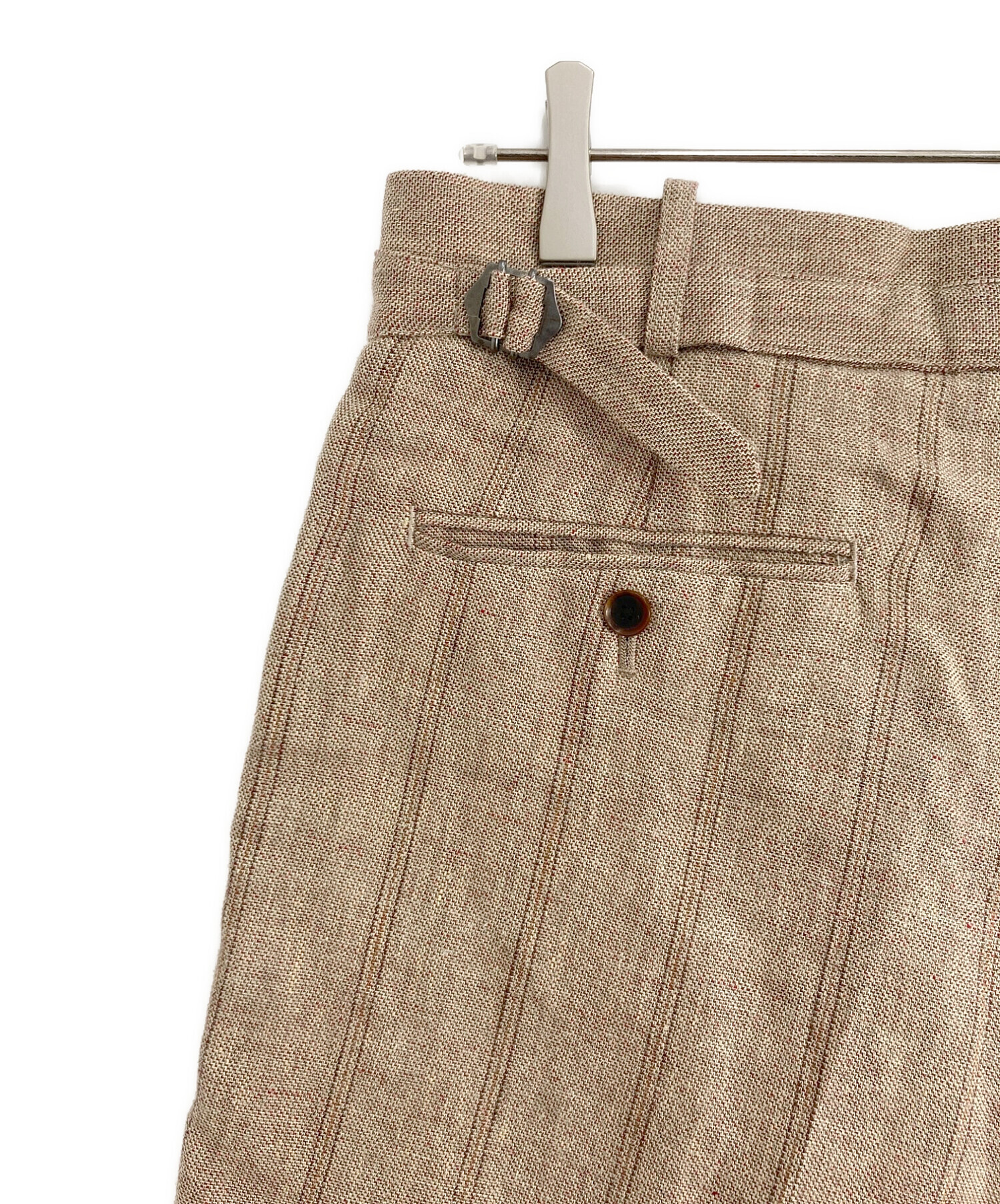 AURALEE (オーラリー) LINEN WOOL SILK SHARK SKIN SHORTS ベージュ サイズ:4