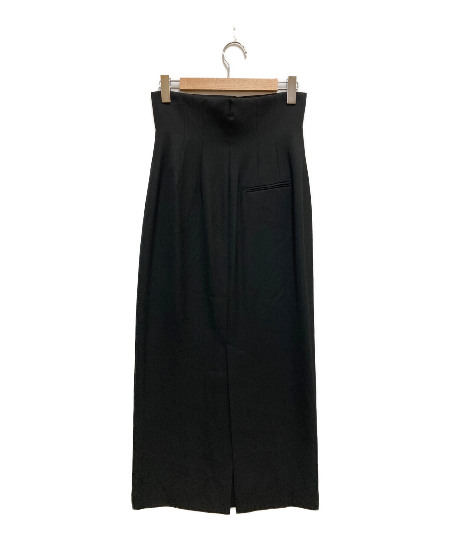 Noble (ノーブル) フロントオープンIラインスカート ブラック サイズ:38