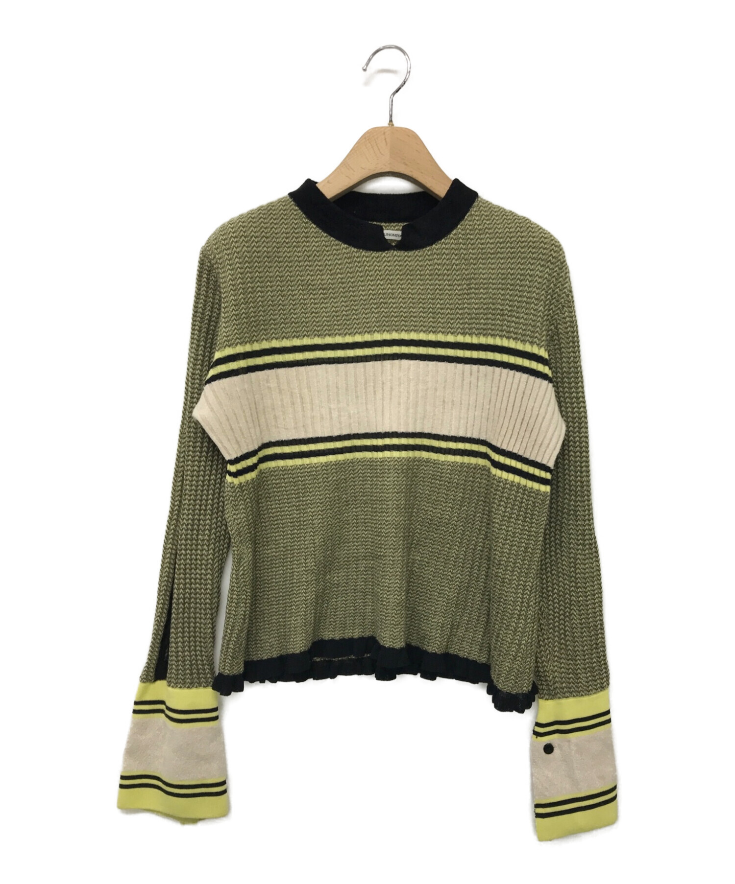 AKANE UTSUNOMIYA (アカネウツノミヤ) multicolored border knit イエロー サイズ:F