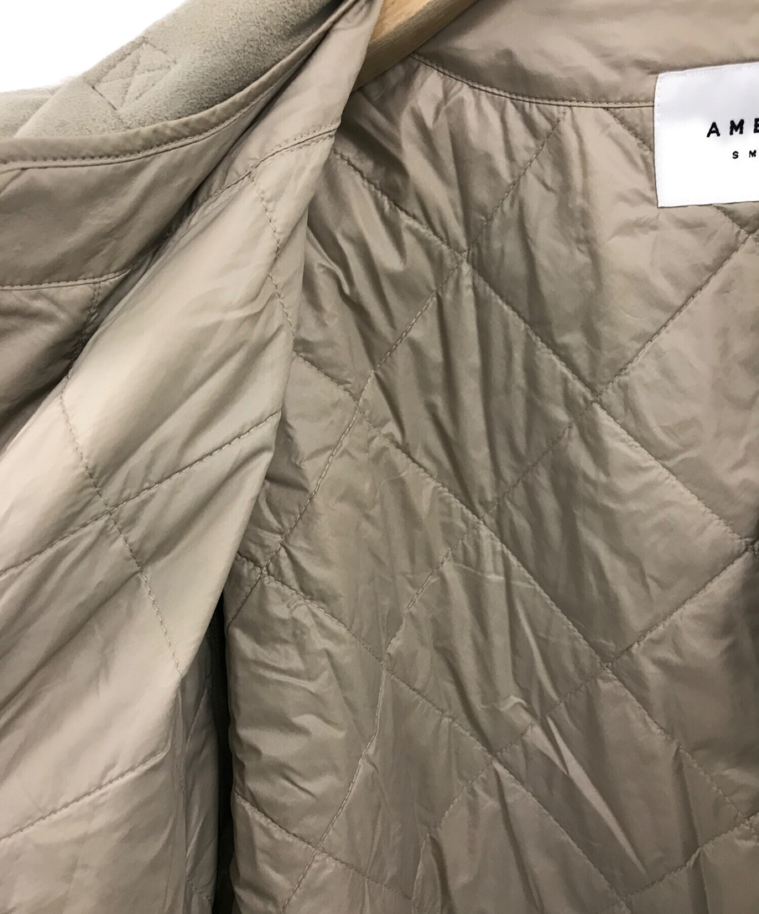 中古・古着通販】AMERI (アメリ) 3WAY ECO MOUTON COAT ベージュ