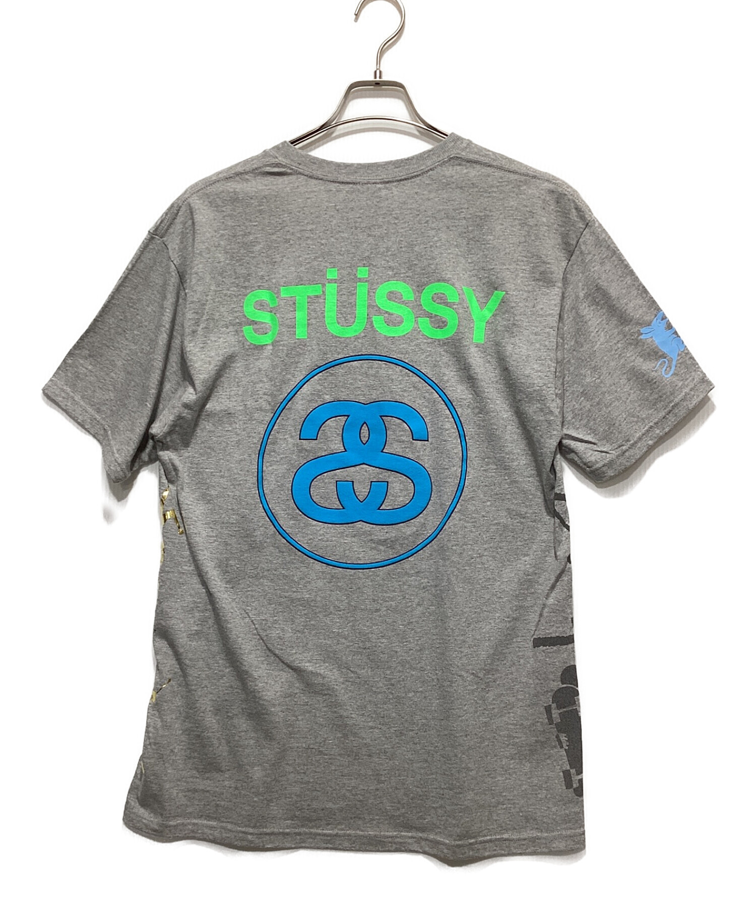 中古・古着通販】stussy (ステューシー) マルチプリントTシャツ グレー