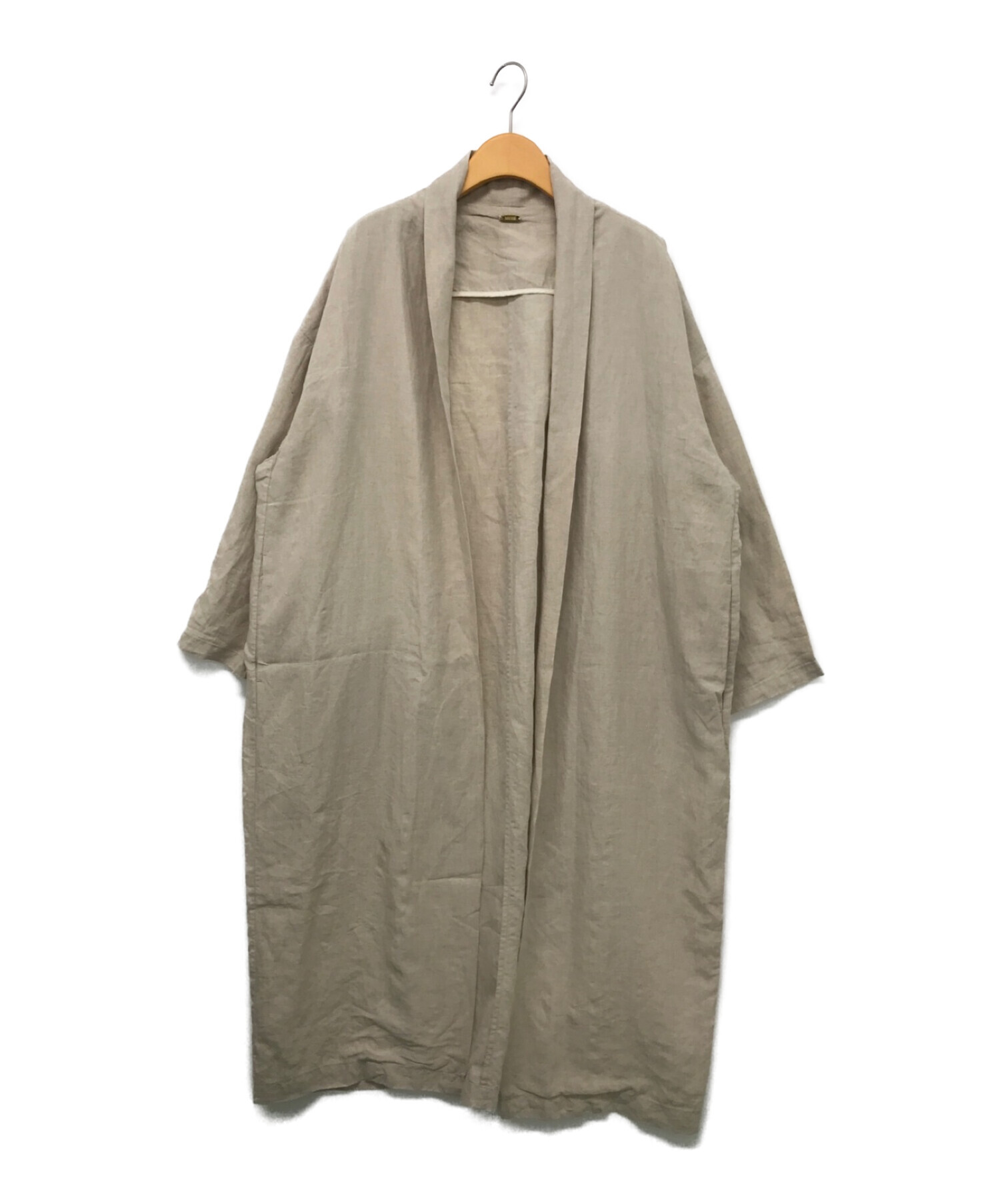 MUSE de Deuxieme Classe (ミューズ ドゥーズィエム クラス) KUTA LINEN オーバーコート ベージュ サイズ:-  未使用品