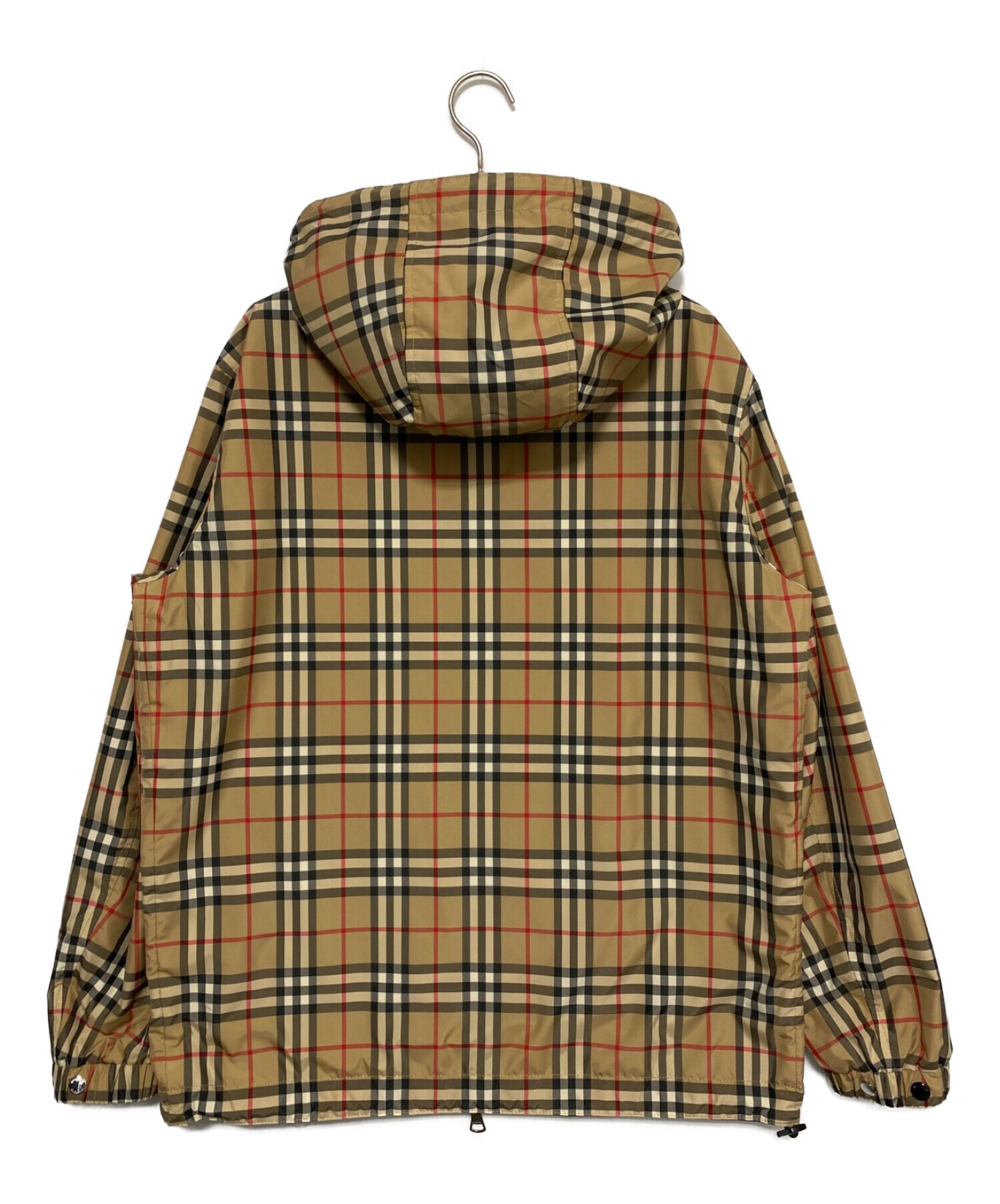 BURBERRY (バーバリー) リバーシブルヴィンテージチェックフーデッドジャケット ブラック サイズ:S