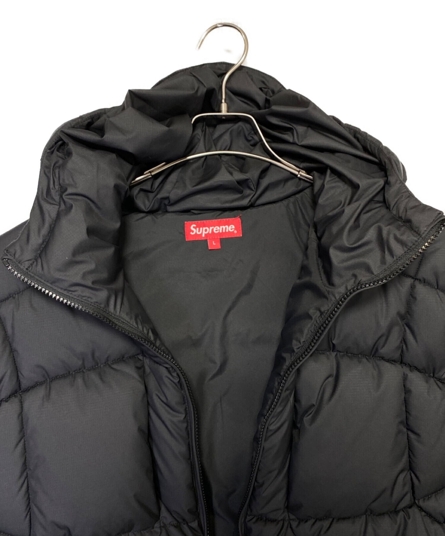 SUPREME (シュプリーム) Warp Hooded Puffy Jacket ブラック サイズ:L