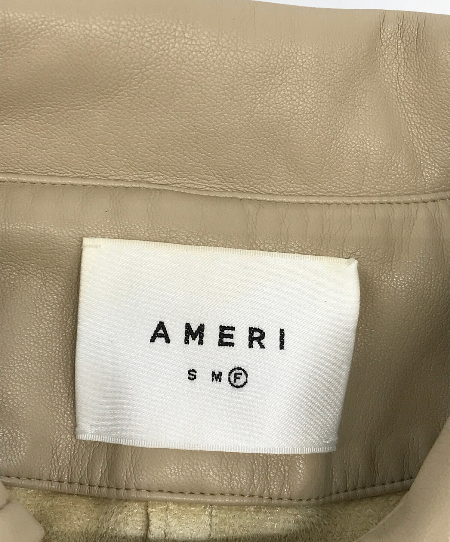 中古・古着通販】AMERI (アメリ) ジェントルフェイクレザージャケット