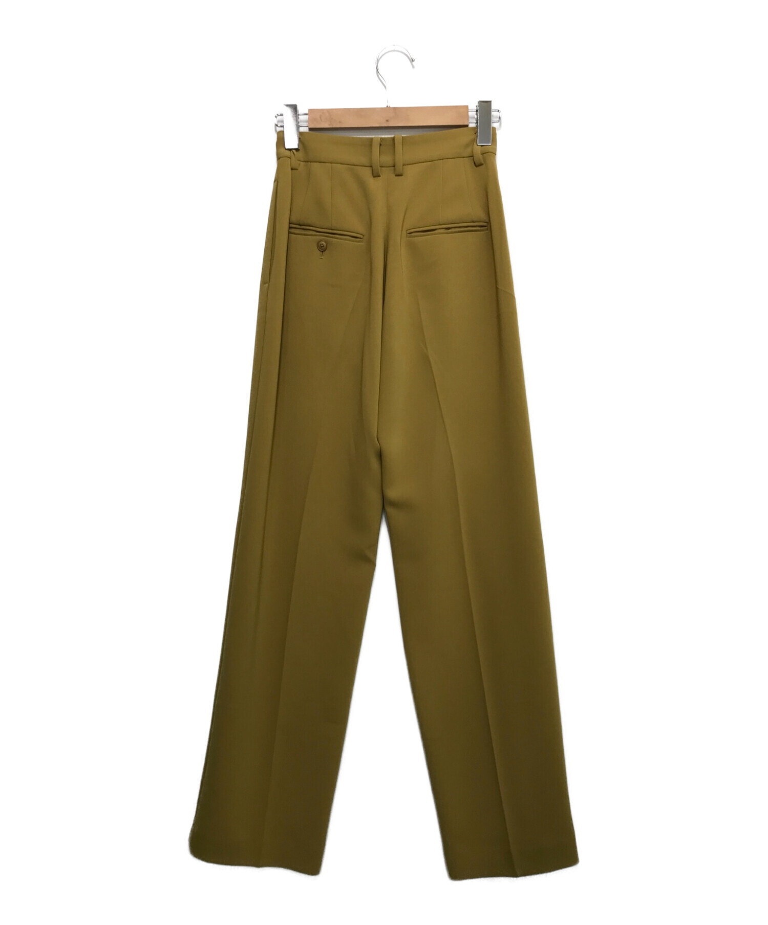 H BEAUTY&YOUTH (エイチ ビューティアンドユース) DOUBLE CLOTH TAPERED PANTS イエロー サイズ:SMALL