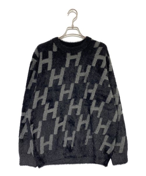 中古・古着通販】HUF (ハフ) MONOGRAM CREW SWEATER ブラック サイズ:M