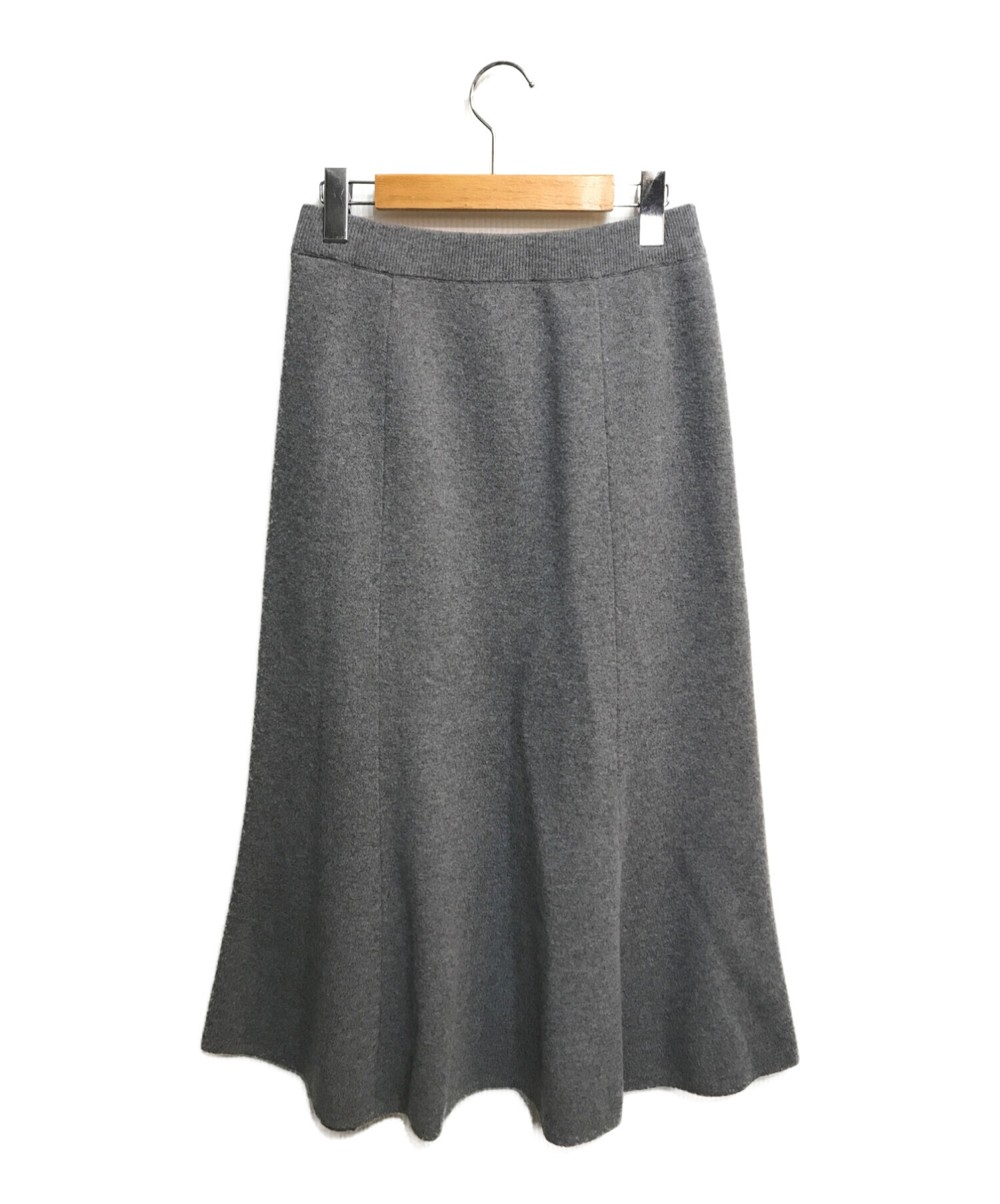 L'appartement (アパルトモン) Knit Flare Skirt グレー サイズ:36