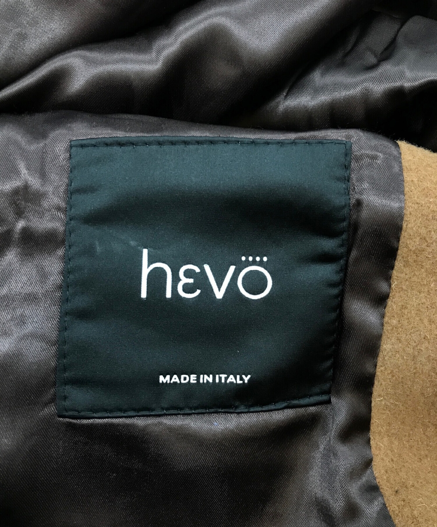 中古・古着通販】Hevo (イーヴォ) ウールチェスターコート ブラウン