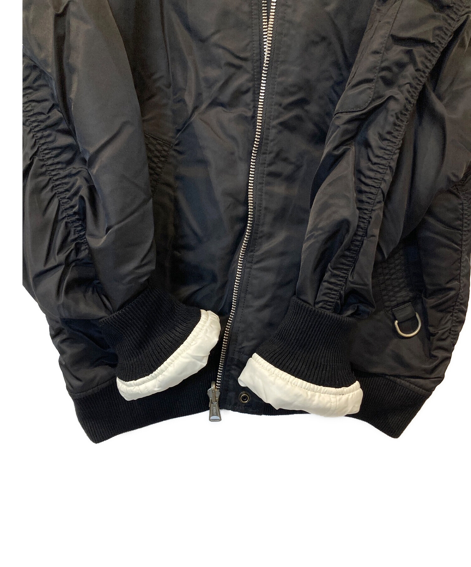 DIESEL (ディーゼル) リバーシブルボンバージャケット ブラック サイズ:L