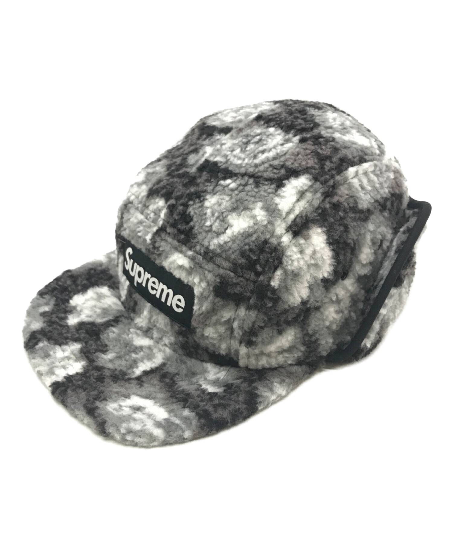 SUPREME (シュプリーム) Roses Sherpa Fleece Earflap Camp Cap グレー サイズ:L