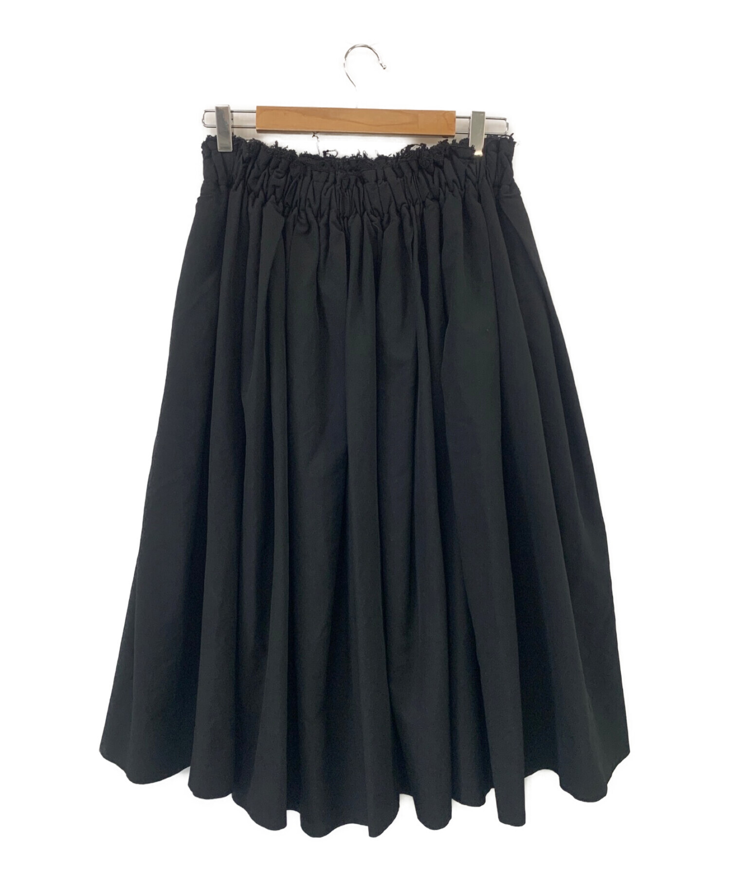 COMME des GARCONS (コムデギャルソン) ギャザースカート ブラック サイズ:S
