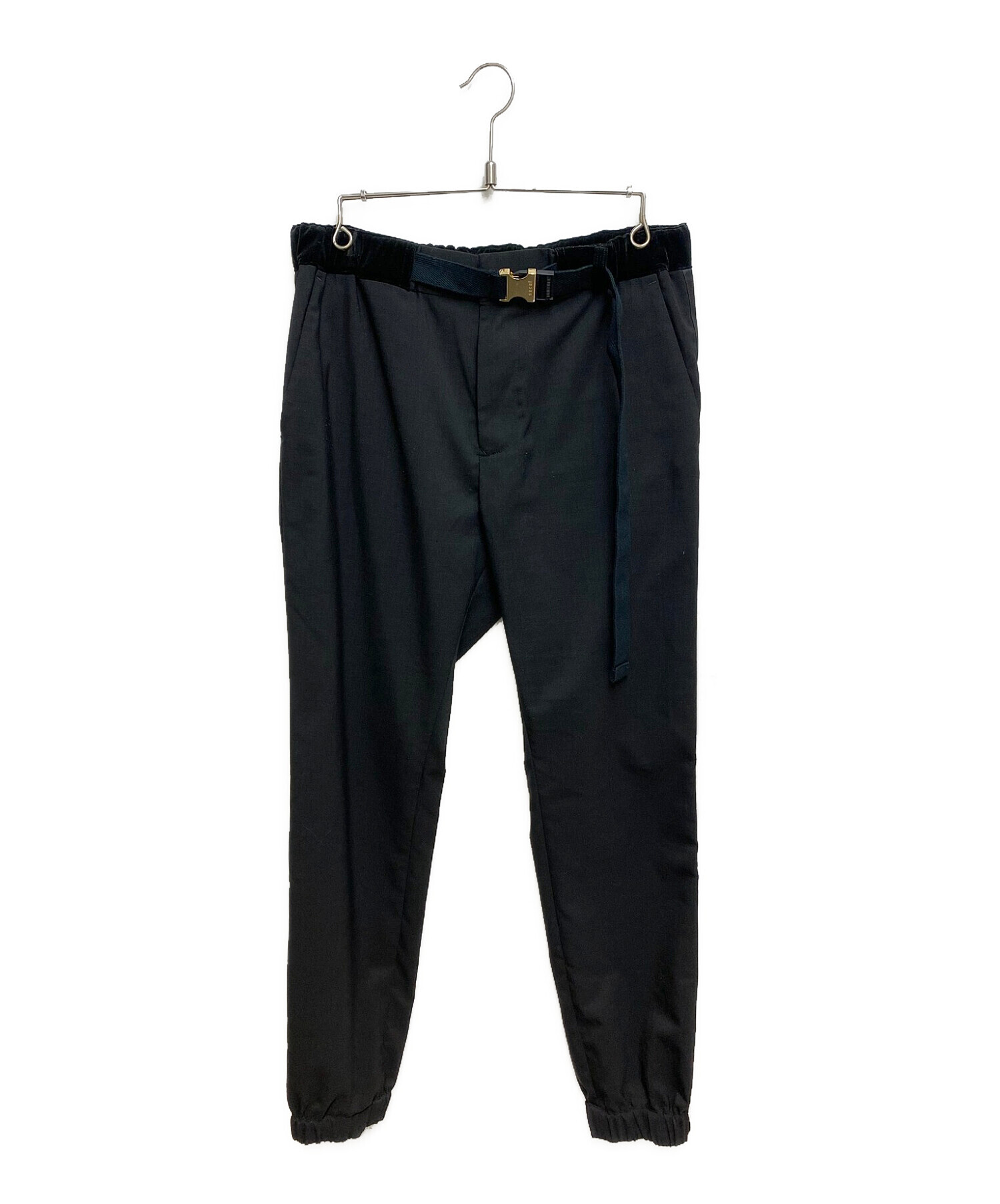 中古・古着通販】sacai (サカイ) Suiting Pants ブラック サイズ:2｜ブランド・古着通販 トレファク公式【TREFAC  FASHION】スマホサイト