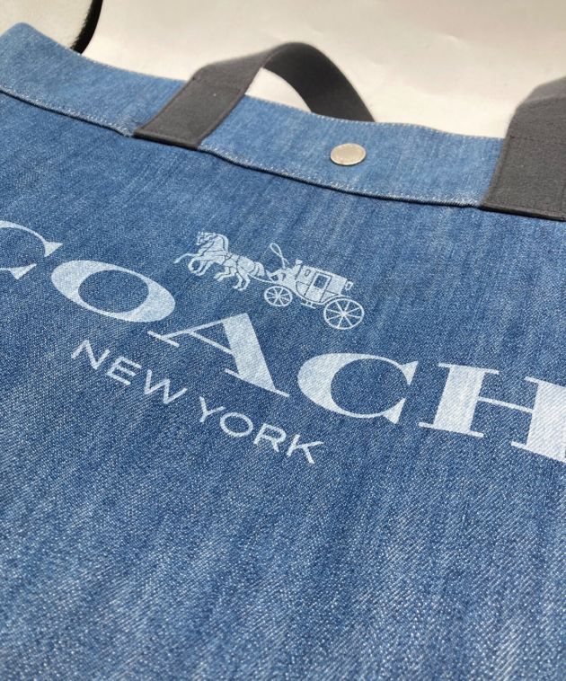 中古・古着通販】COACH (コーチ) ロゴ デニム トートバッグ F25902