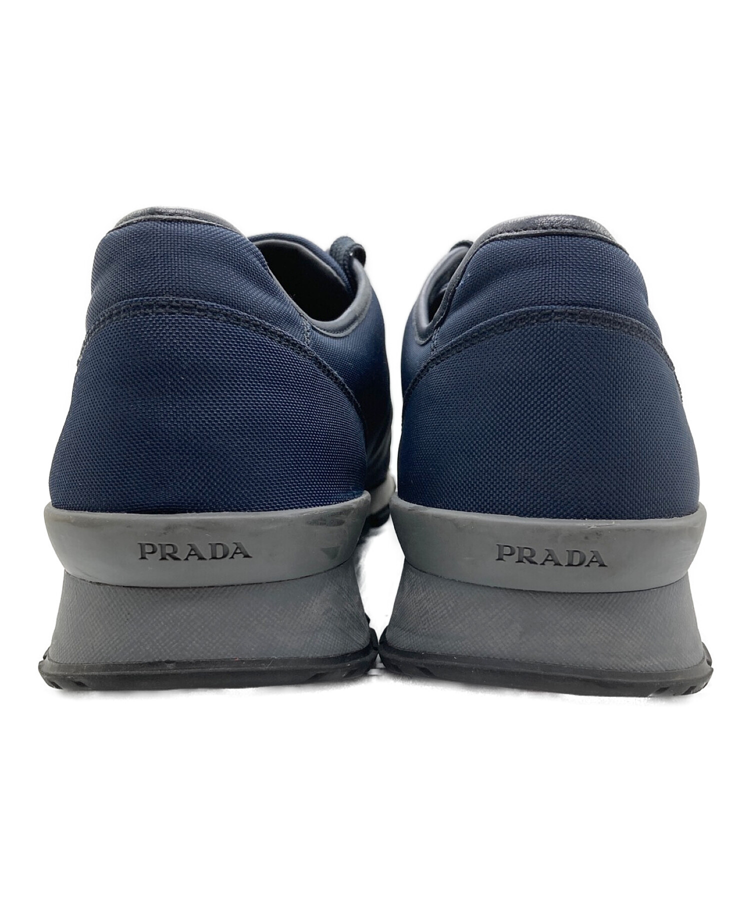 中古・古着通販】PRADA (プラダ) スニーカー ネイビー サイズ:6 1/2