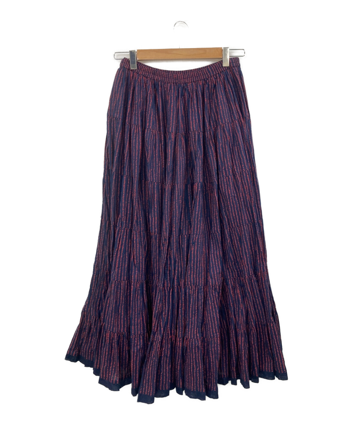 mariha 草原の虹のスカート ネイビー - スカート