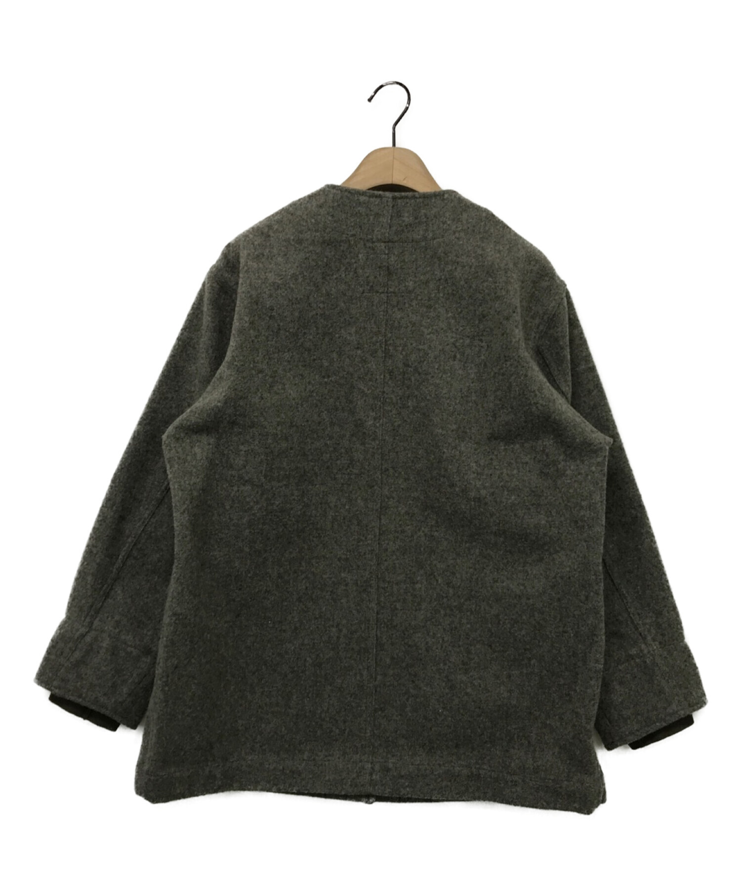 MHL (エムエイチエル) FELTED WOOL TWILL グレー サイズ:1 未使用品