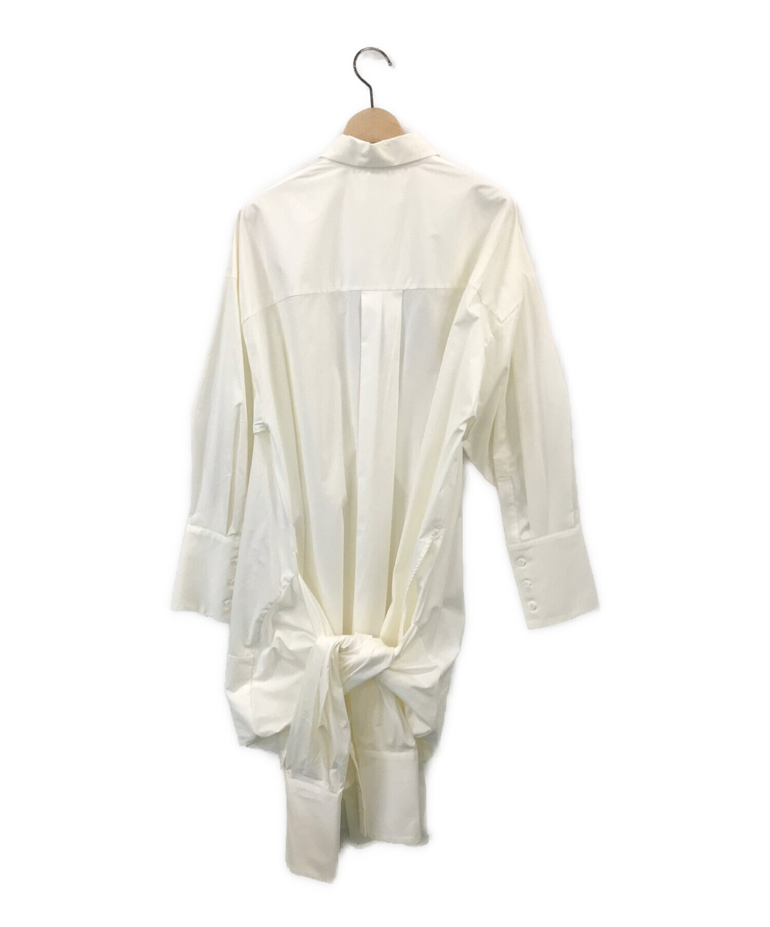 ENFOLD (エンフォルド) デザインチュニックシャツ ホワイト サイズ:38 未使用品