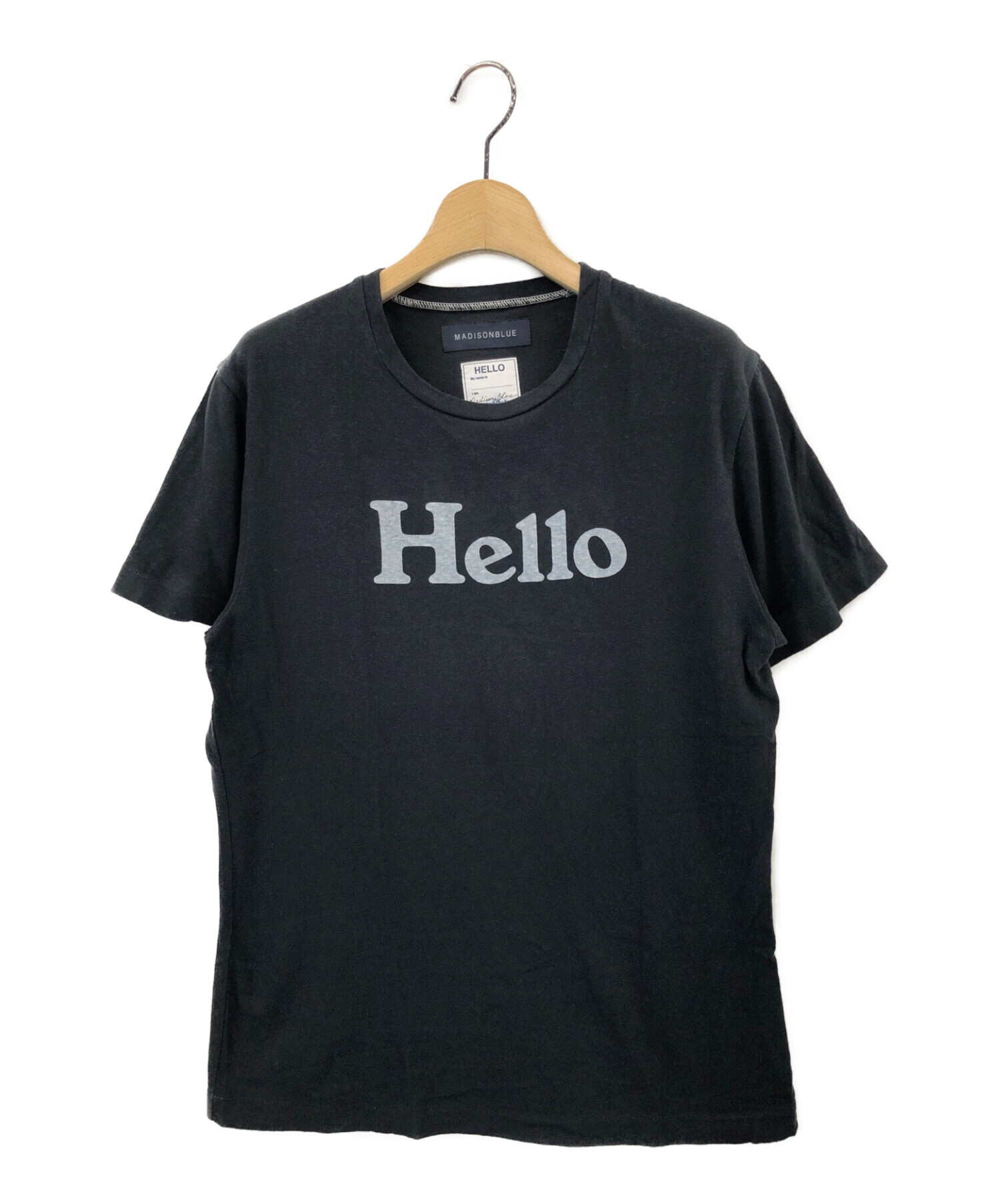 人気商品】マディソンブルー HELLO Tシャツ ブラック 00サイズ-