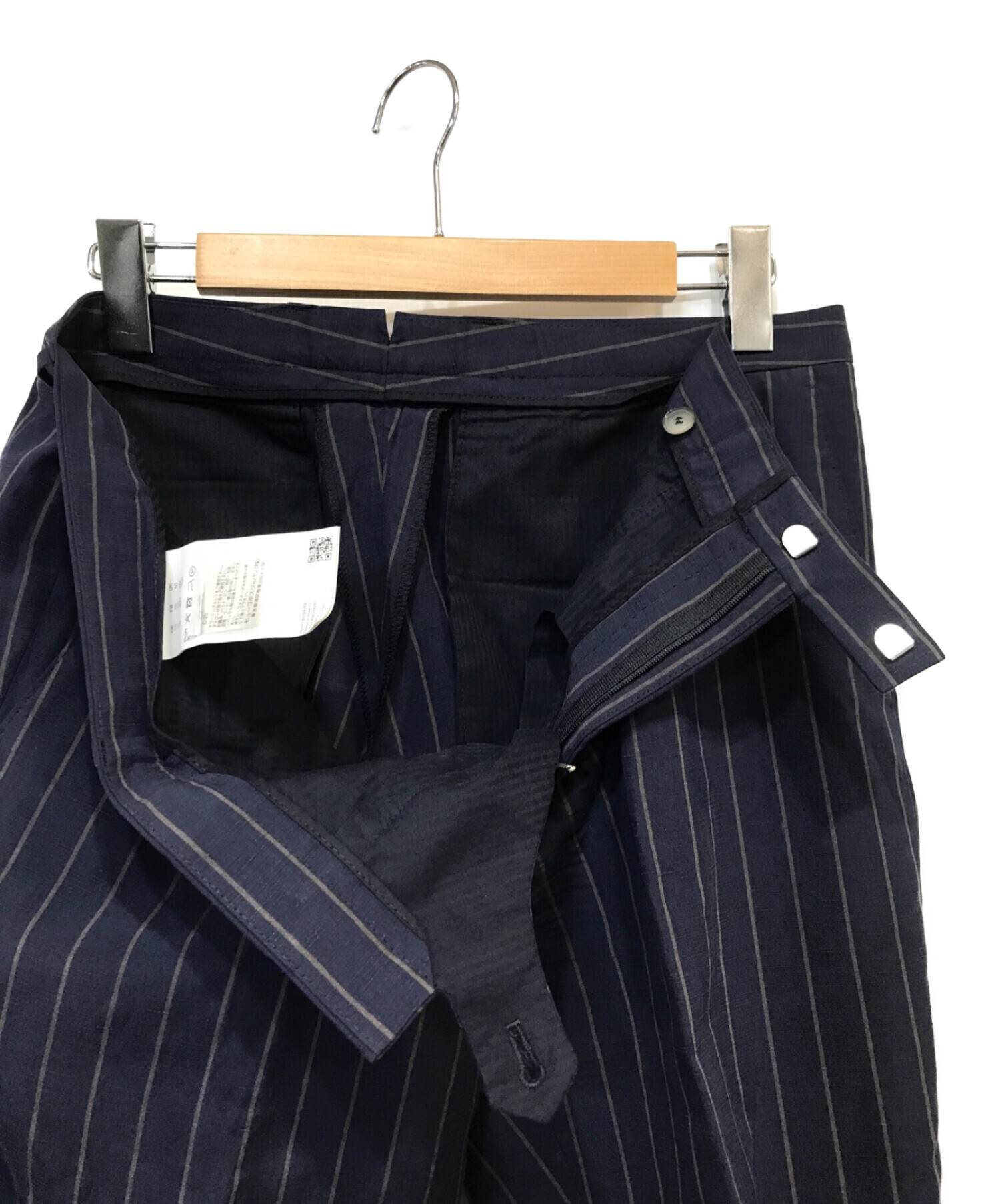 BOSS HUGO BOSS (ボス ヒューゴボス) ストライプセットアップスーツ ネイビー サイズ:SIZE 50