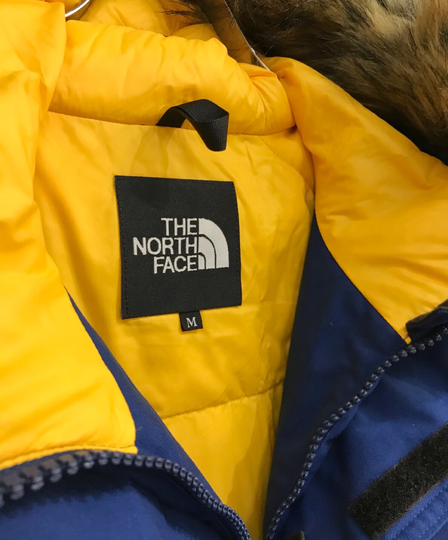 THE NORTH FACE (ザ ノース フェイス) マクマードパーカー　ND91520　ダウンジャケット　ブルー ネイビー サイズ:M
