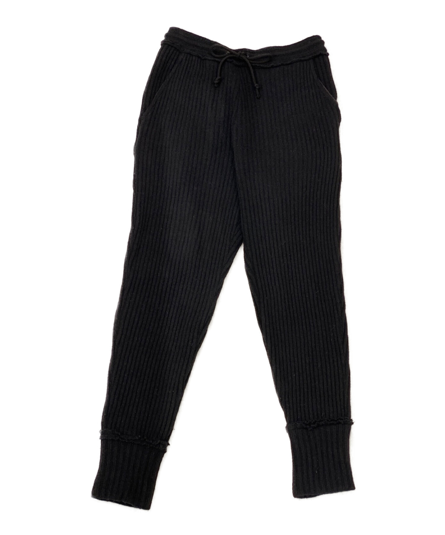 中古・古着通販】Y's (ワイズ) WOOL NYLON UNEVEN WAIST STRING PANTS ...