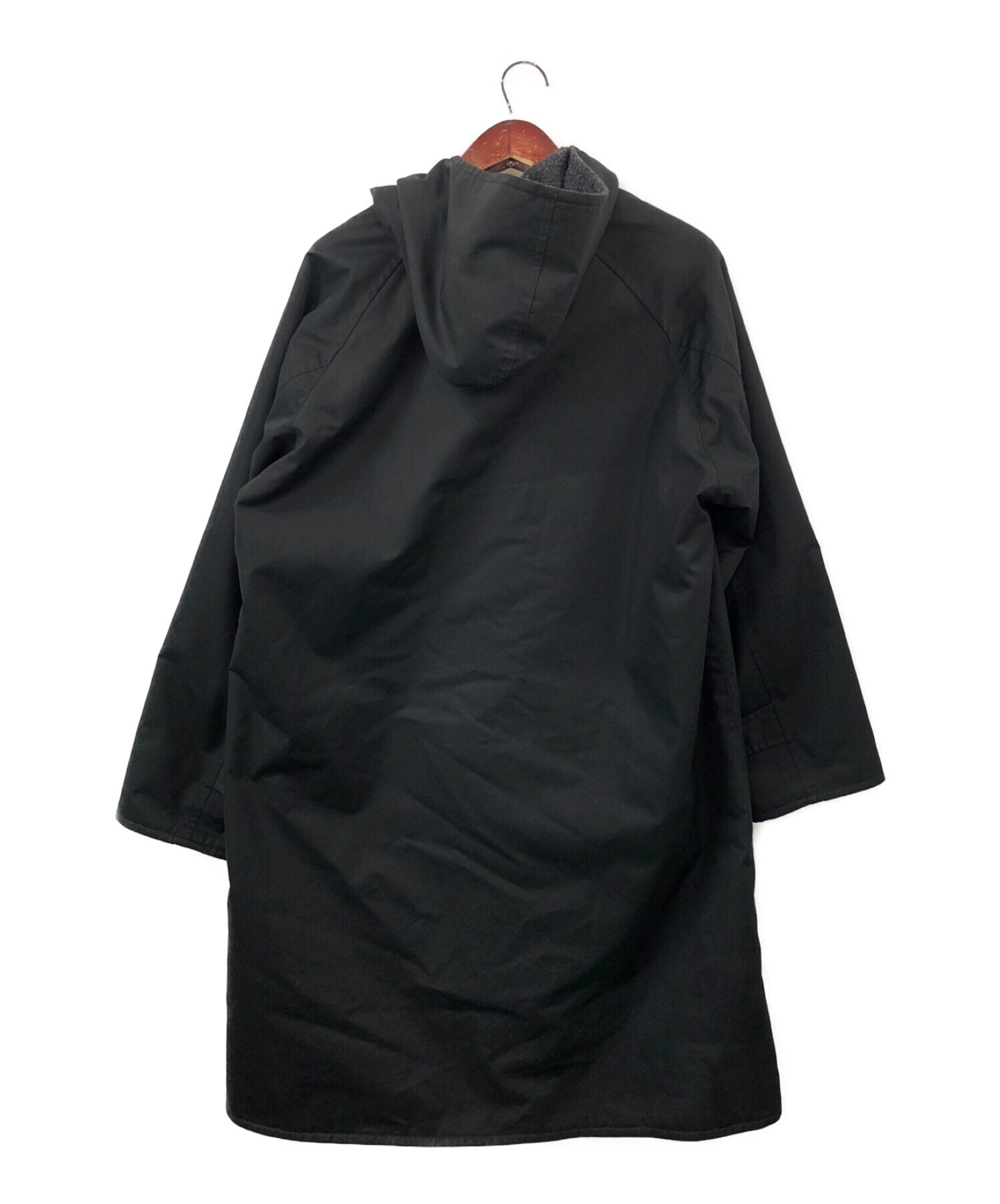 【18AW/希少品】comoli フーデッドコート ブラック サイズ 2