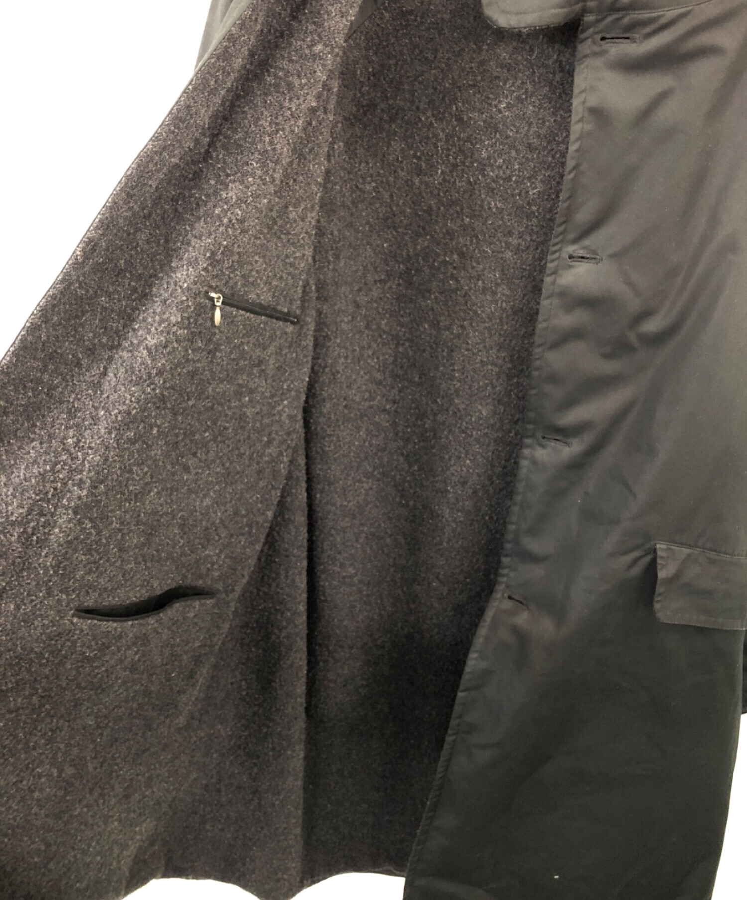 COMOLI (コモリ) フーデッドコート ブラック サイズ:2