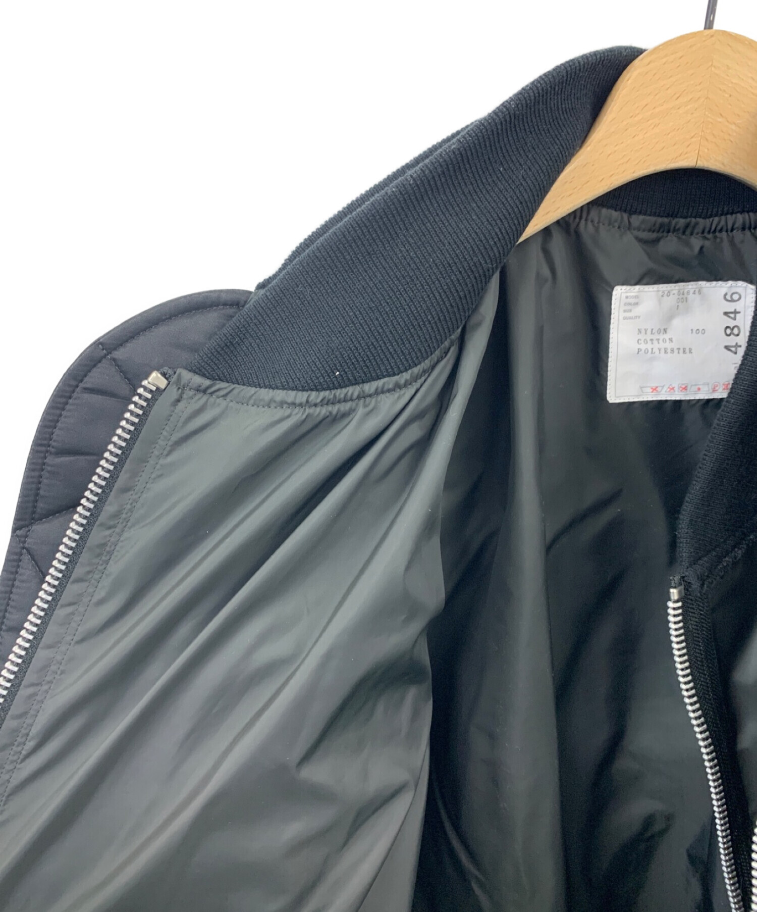 中古・古着通販】sacai (サカイ) ファブリックコンビMA-1ブルゾン