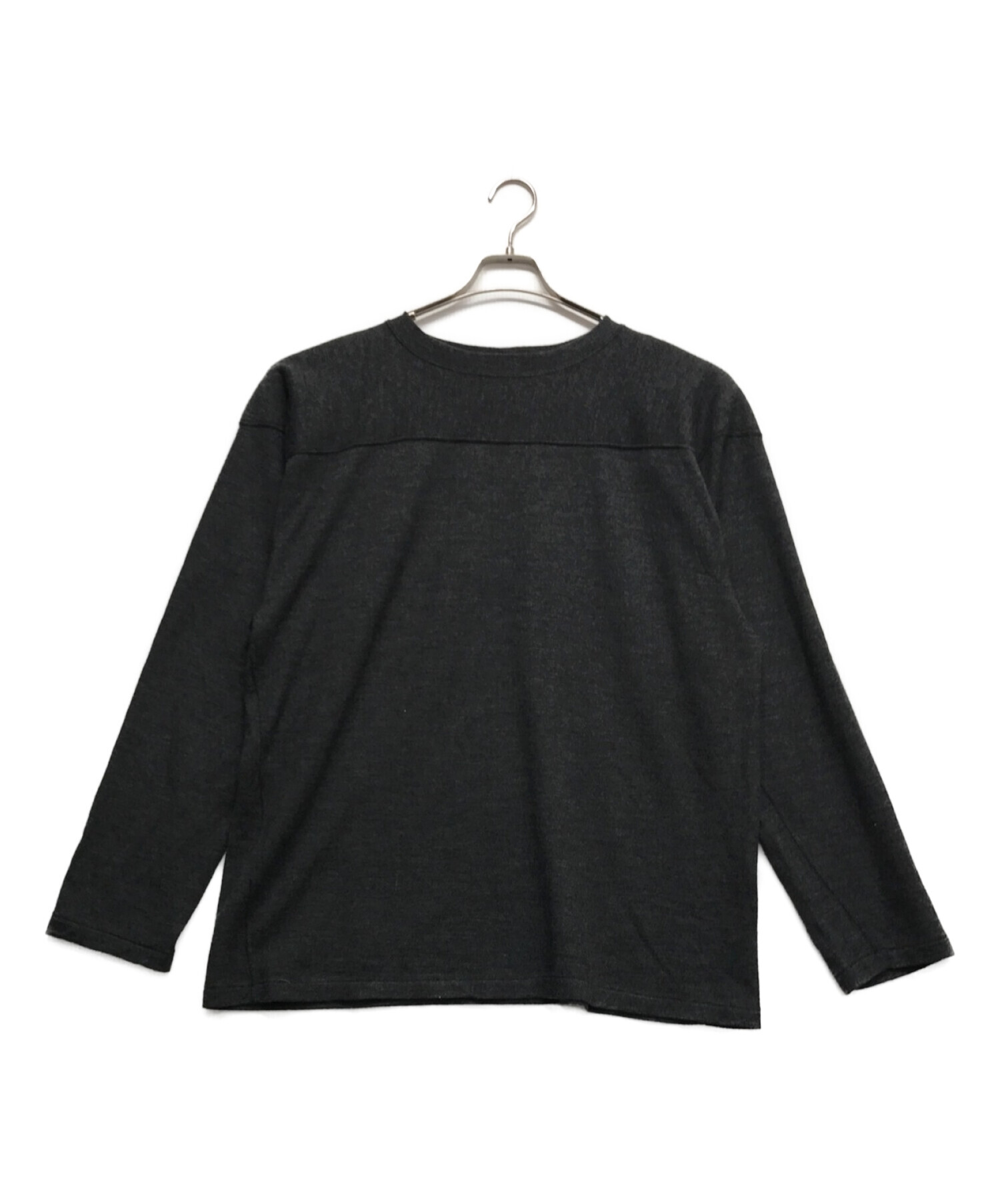 nanamica (ナナミカ) Merino Wool Football Shirt チャコールグレー サイズ:M