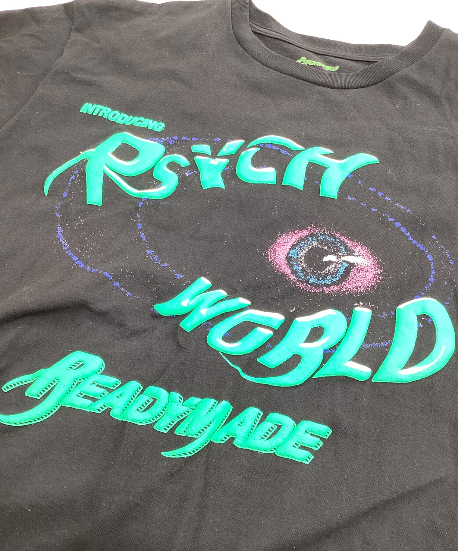 READYMADE (レディメイド) PSYCHWORLD (サイコワールド) プリントTシャツ ブラック サイズ:M