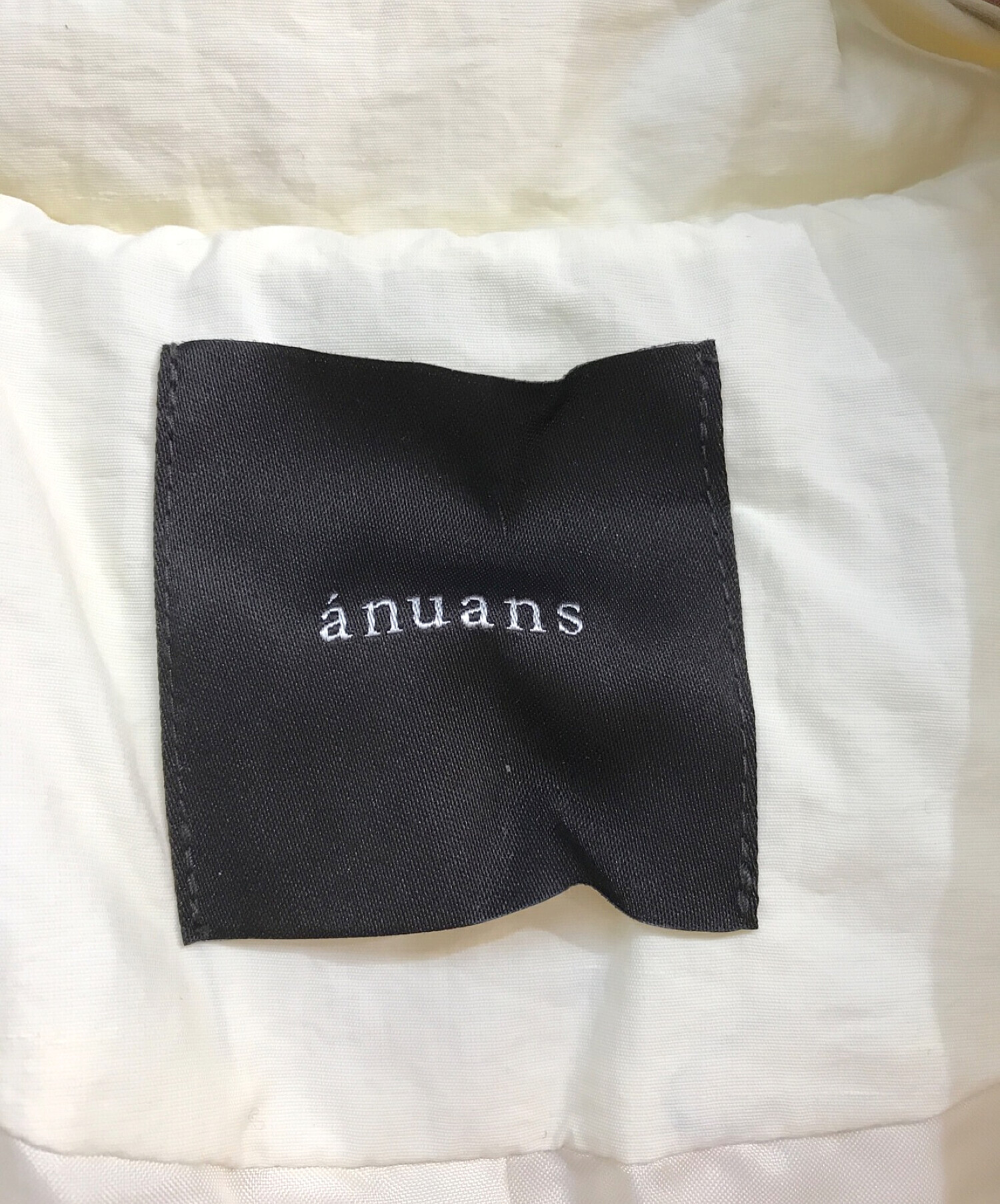 anuans (アニュアンス) スタンドカラーロングダウンコート アイボリー サイズ:Free 未使用品