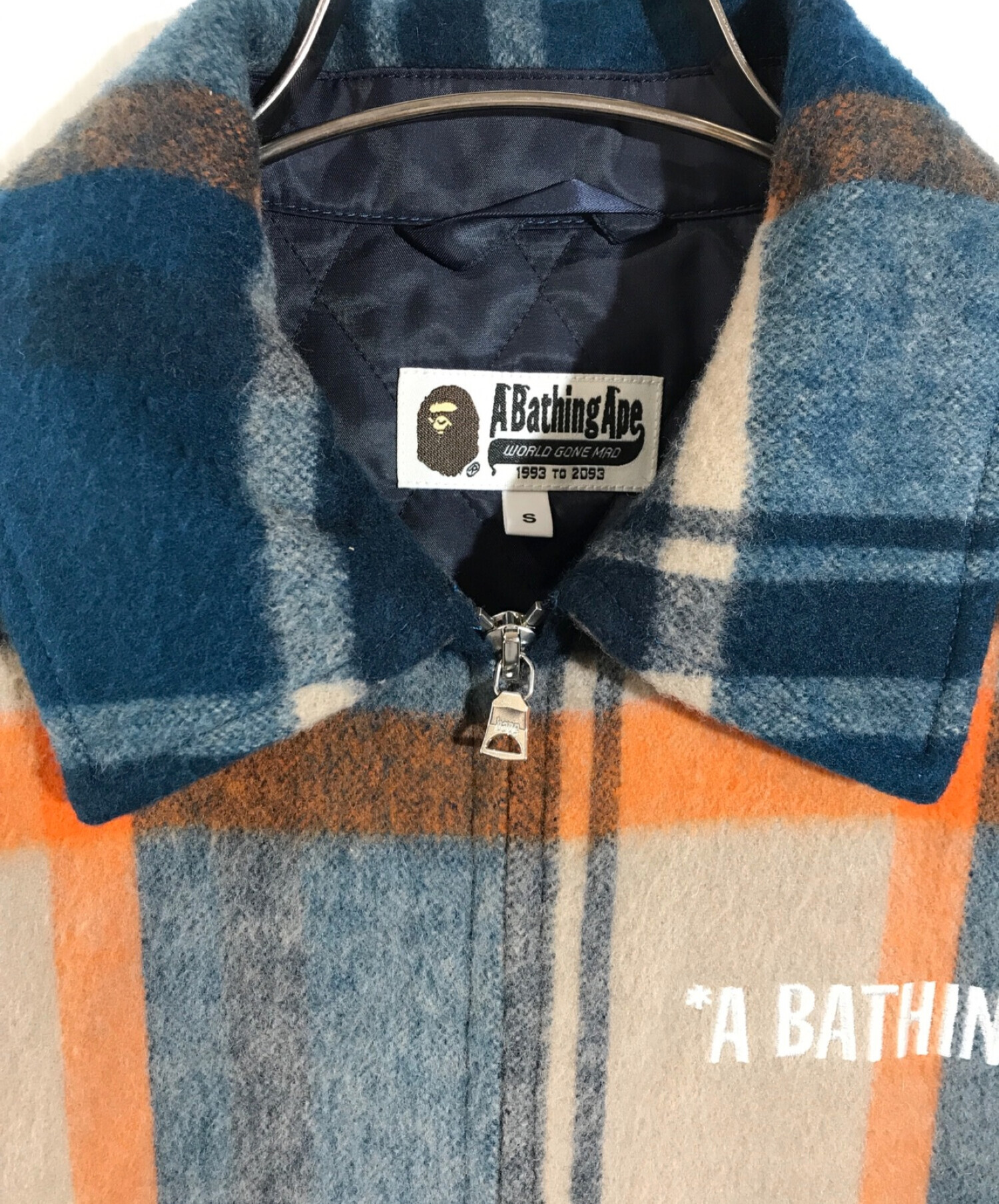 中古・古着通販】A BATHING APE (アベイシングエイプ) チェックジップ