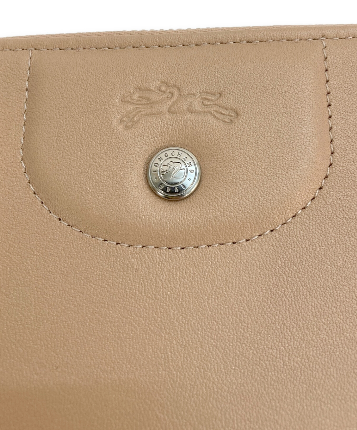 中古・古着通販】LONGCHAMP (ロンシャン) ラウンドファスナー長財布 