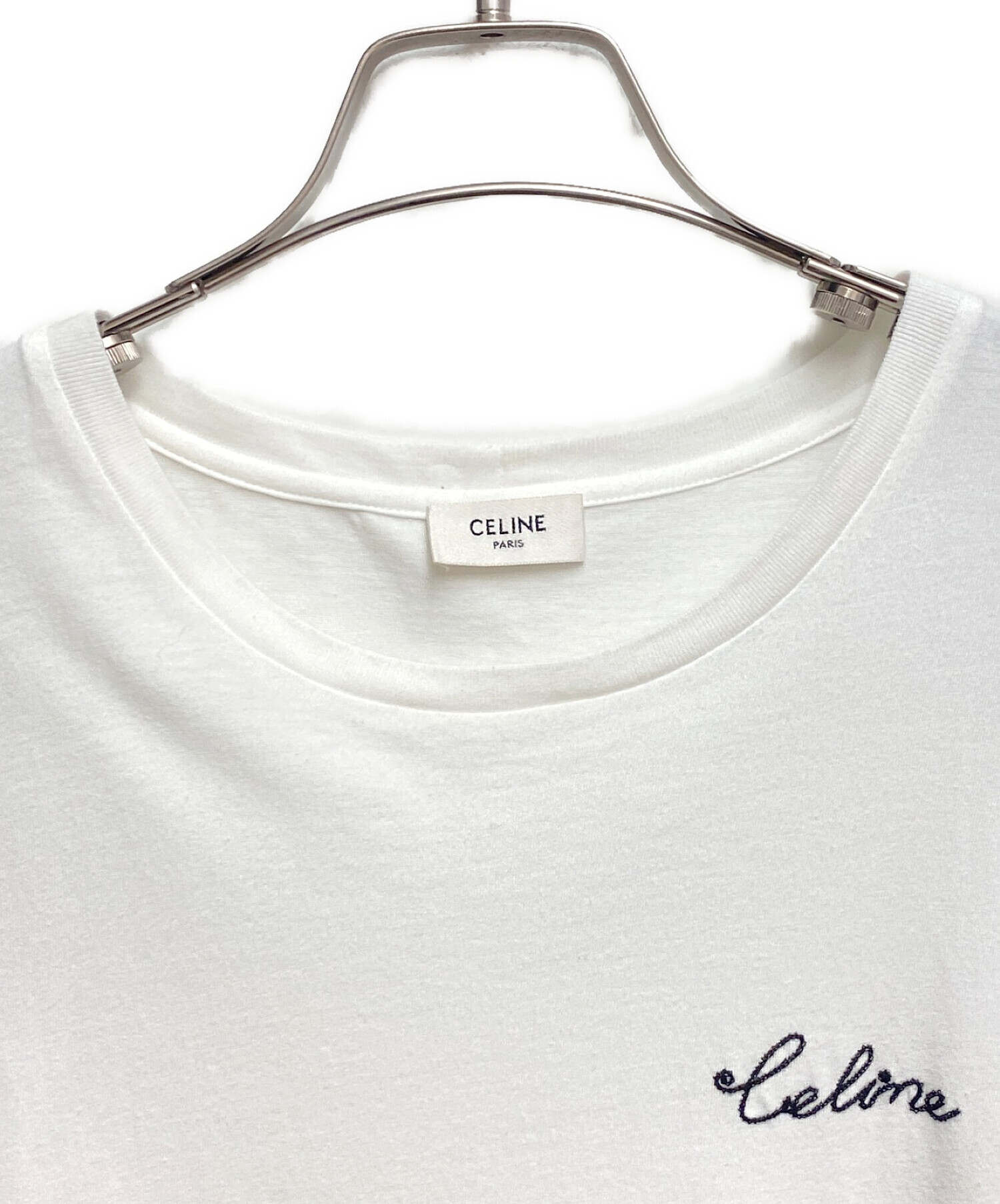 CELINE (セリーヌ) エンブロイダリー Tシャツ ホワイト サイズ:M