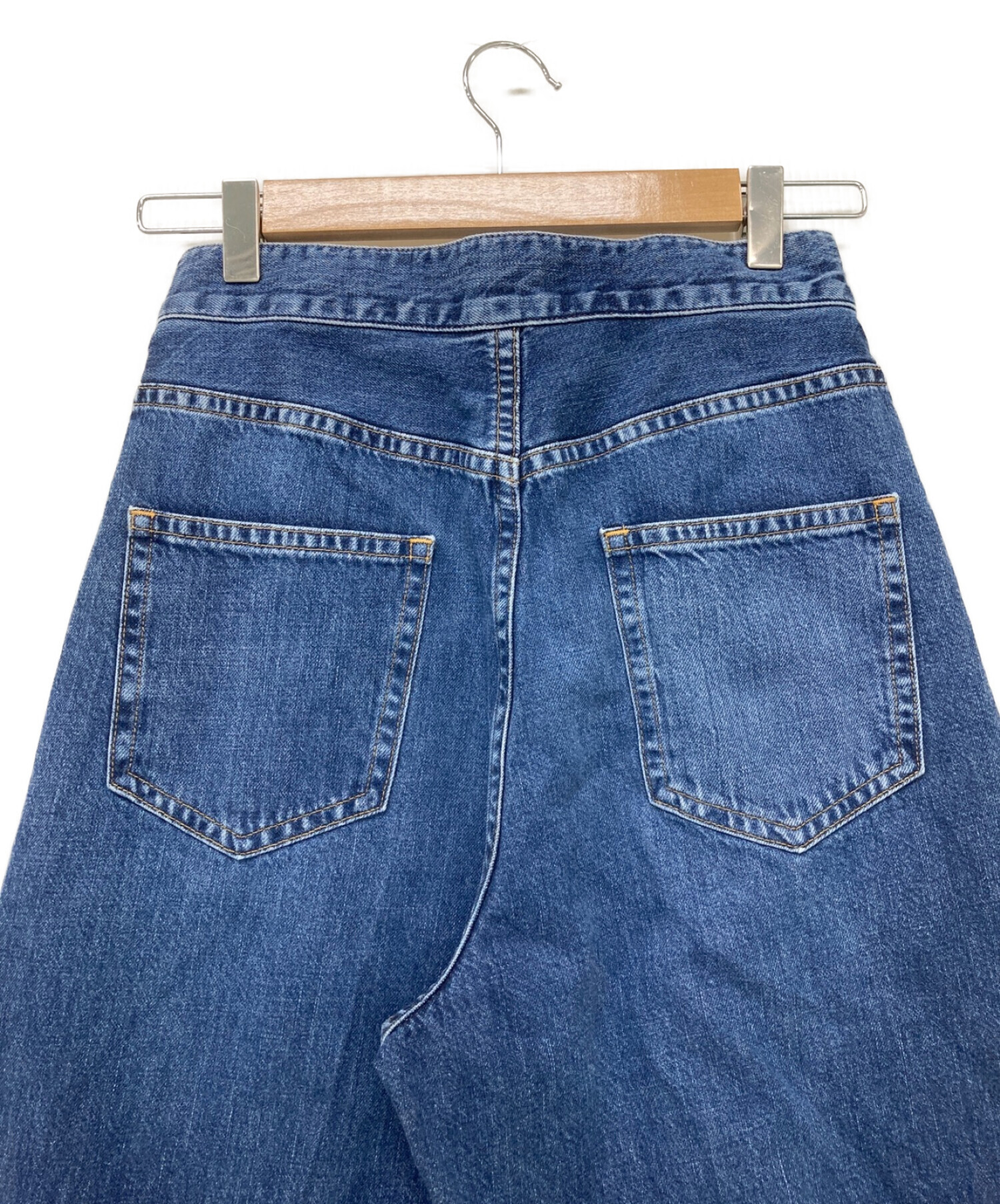 JOHN LAWRENCE SULLIVAN (ジョンローレンスサリバン) WASHED DENIM WIDE PANTS インディゴ サイズ:S