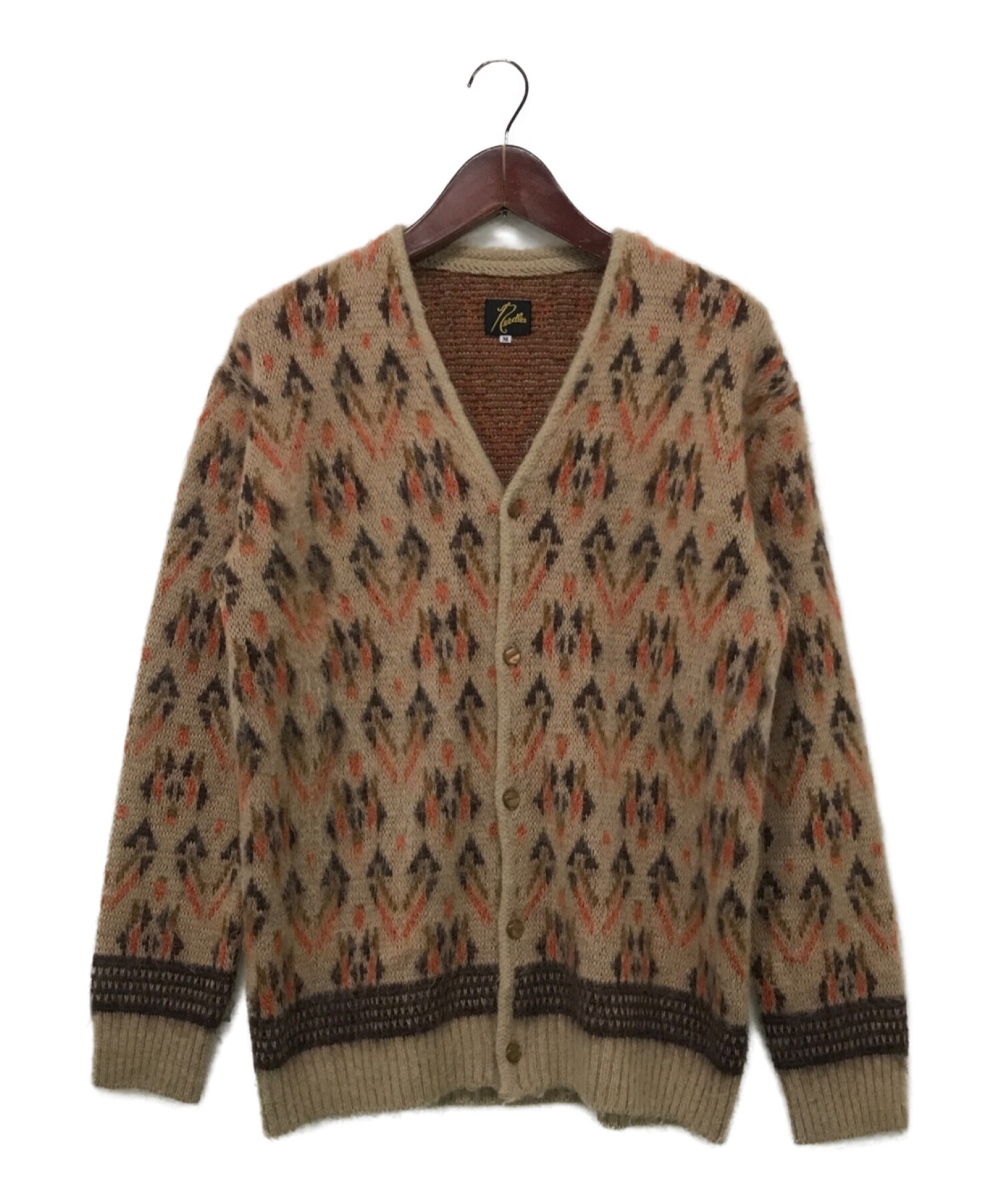 中古・古着通販】Needles (ニードルス) MOHAIR CARDIGAN ベージュ