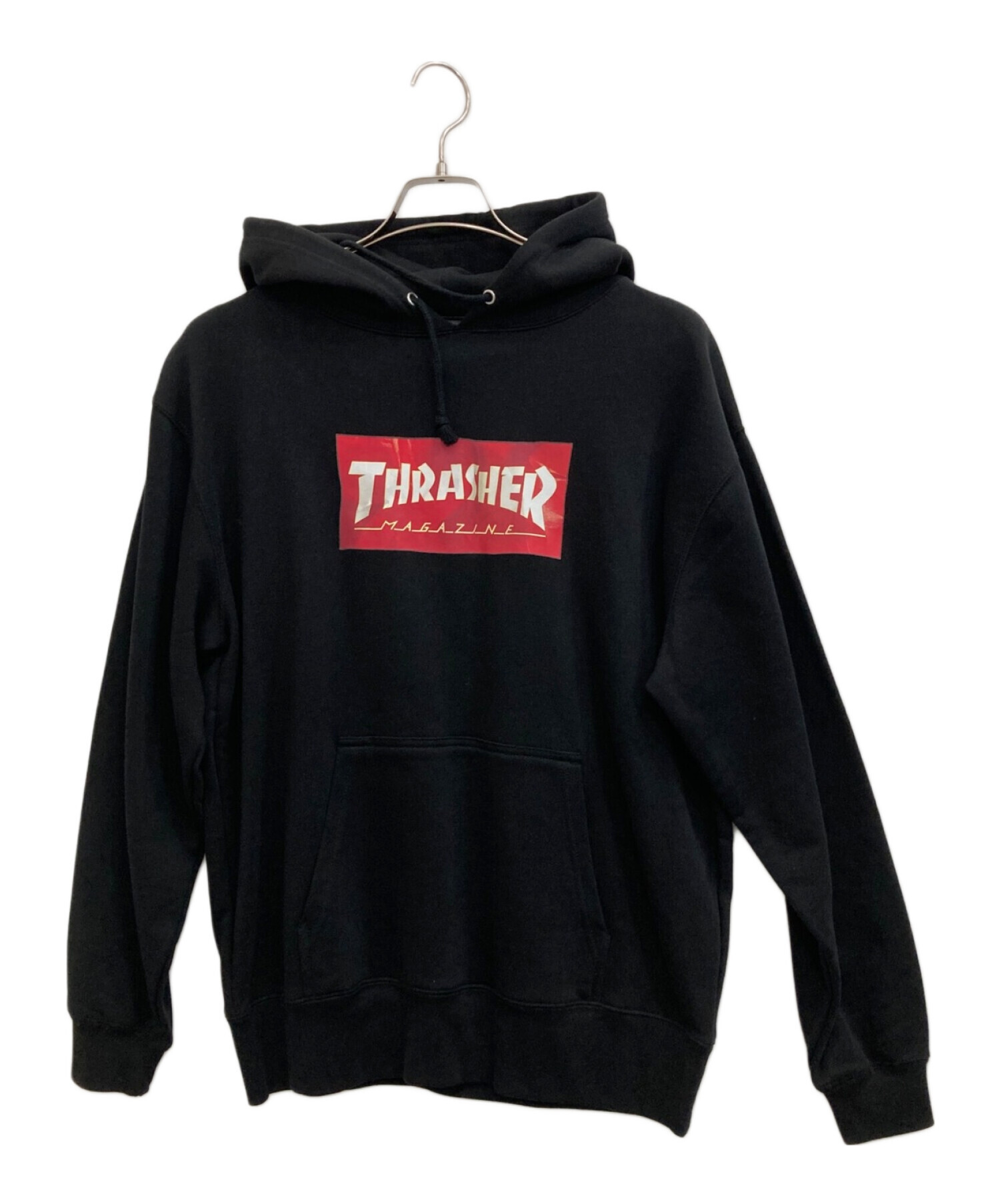 THRASHER (スラッシャー) プルオーバーパーカー ブラック サイズ:L