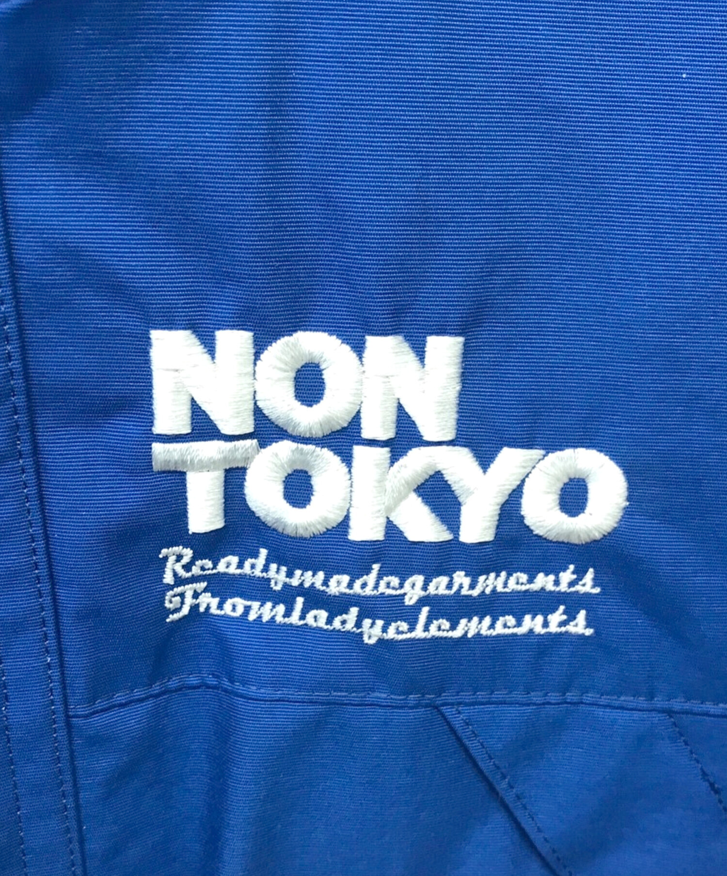 NON TOKYO (ノントーキョー) 2WAY バックプリーツ マウンテンパーカー ブルー サイズ:F