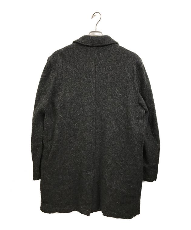 COMME des GARCONS HOMME (コムデギャルソン オム) ウール縮絨ステンカラーコートCOMME des GARCONS HOMME  PLUS メンズ グレー サイズ:L