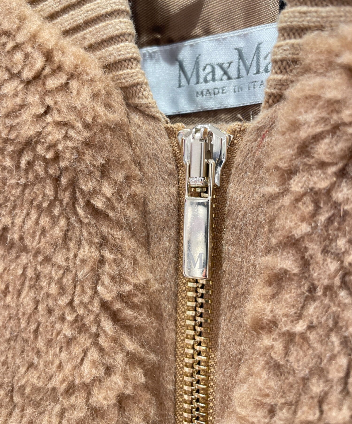 MaxMara (マックスマーラ) JUGLASテディベアケープ キャメル サイズ:S 未使用品