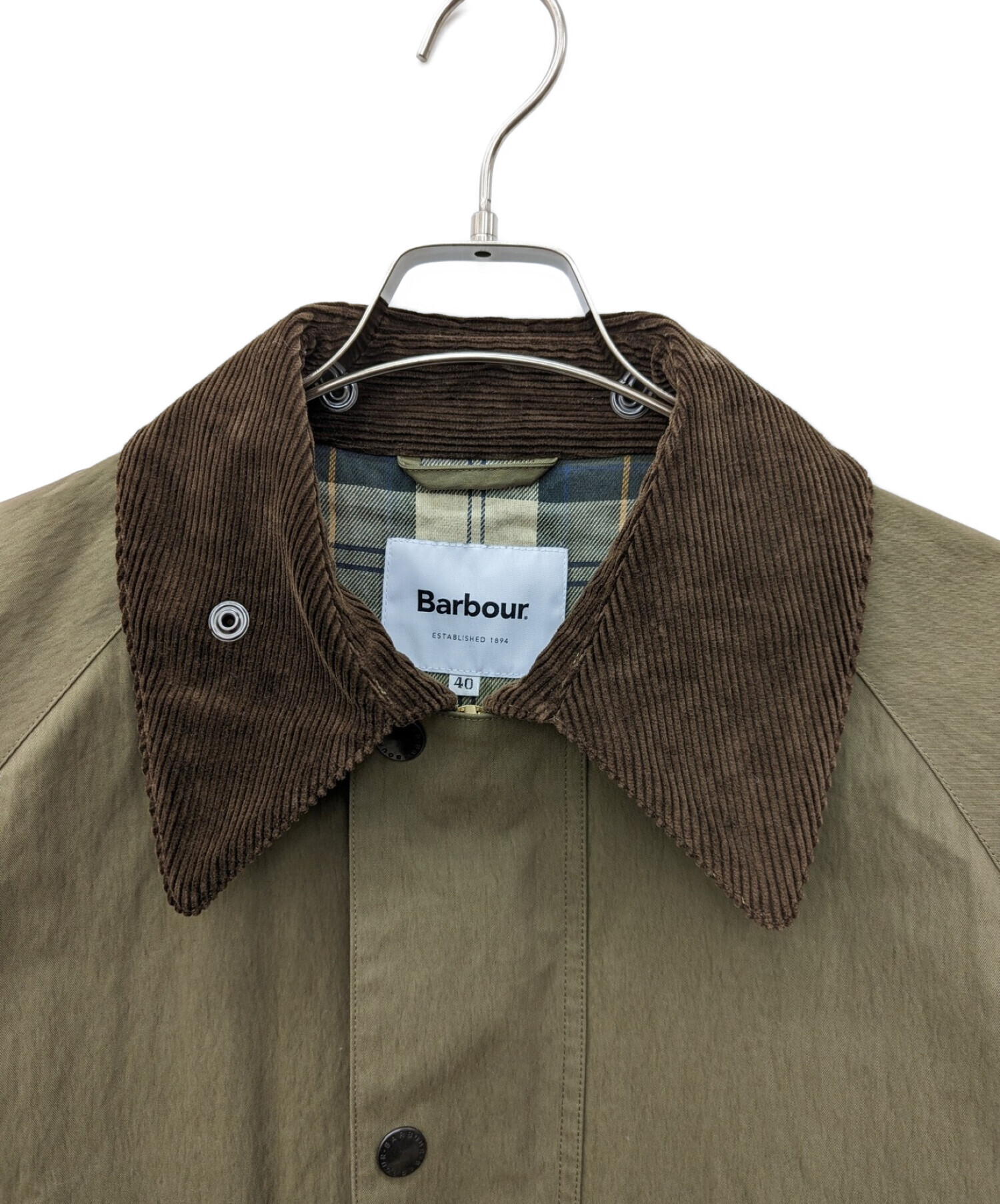 中古・古着通販】Barbour (バブアー) ノンワックスコート オリーブ