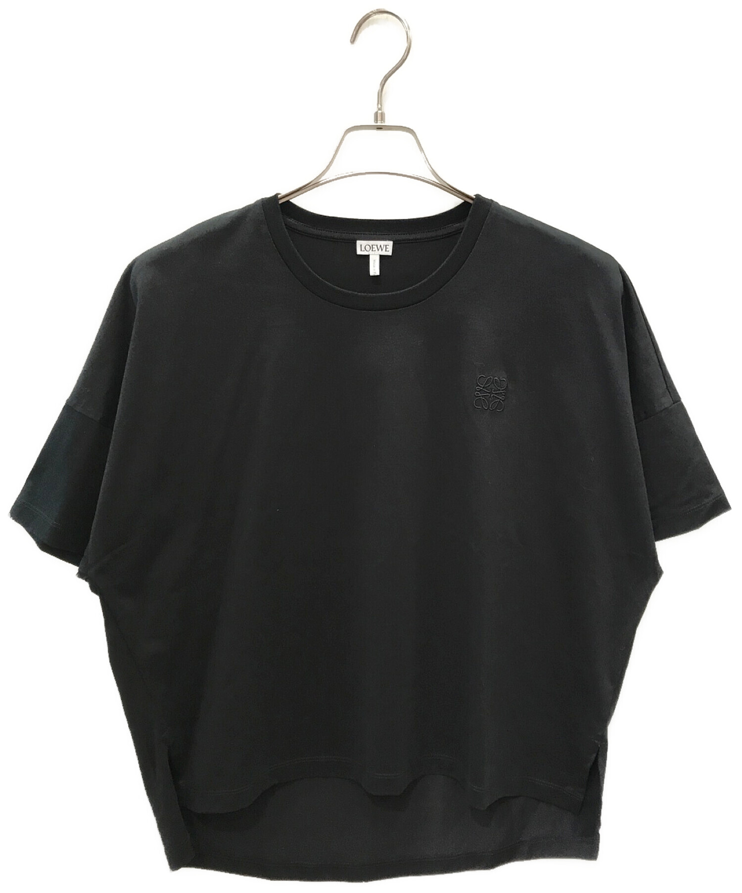 LOEWE (ロエベ) アナグラム クロップド Tシャツ ブラック サイズ:XS