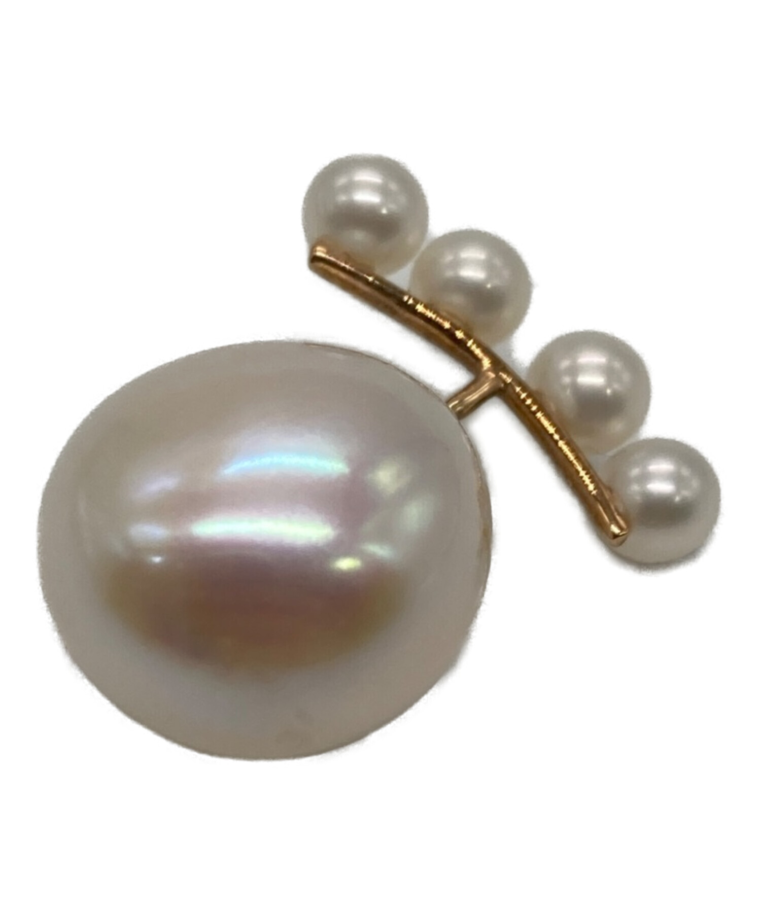 中古・古着通販】sjx (エスジェイエックス) BIG PEARL PIERCED EARRING