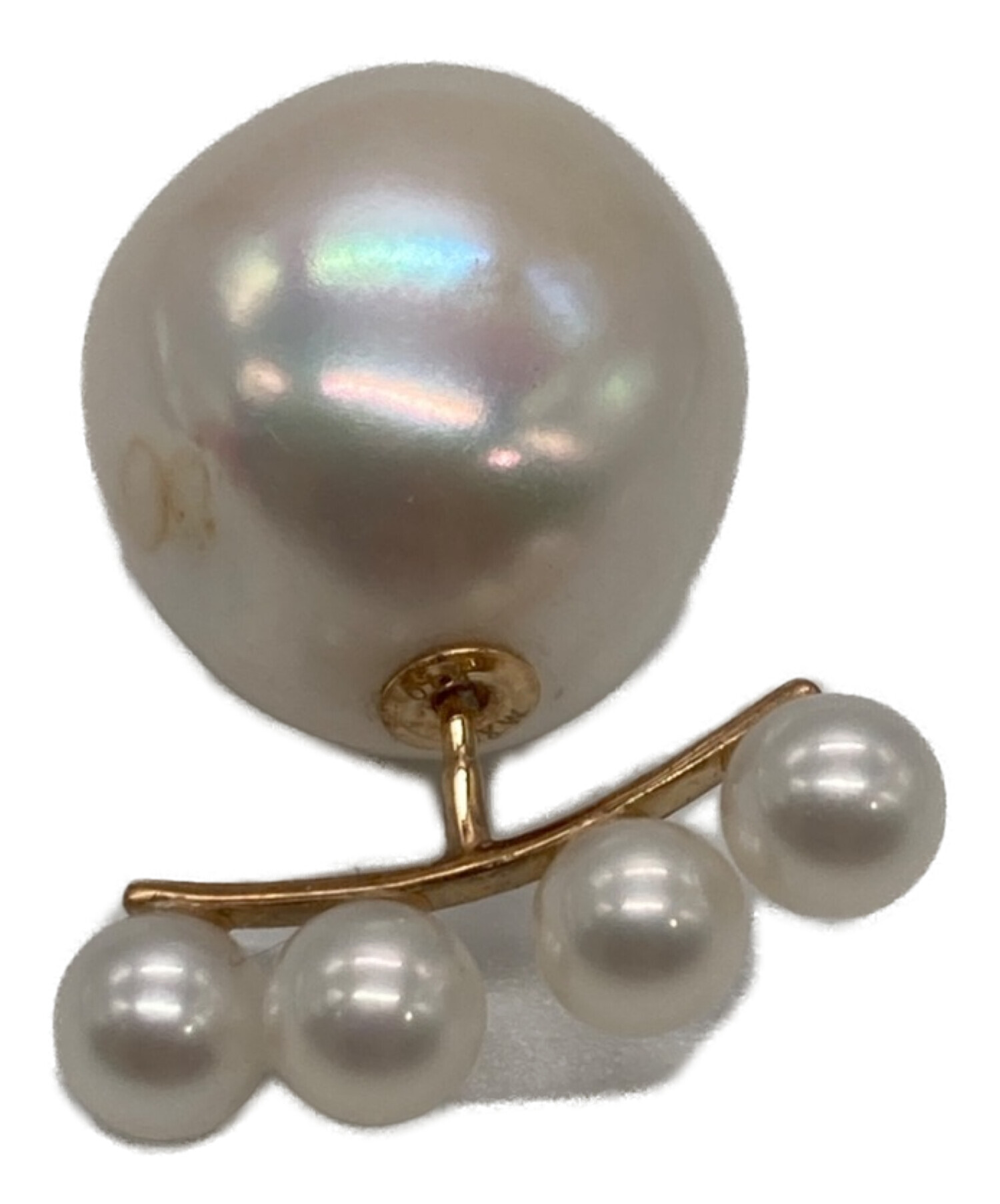 中古・古着通販】sjx (エスジェイエックス) BIG PEARL PIERCED EARRING